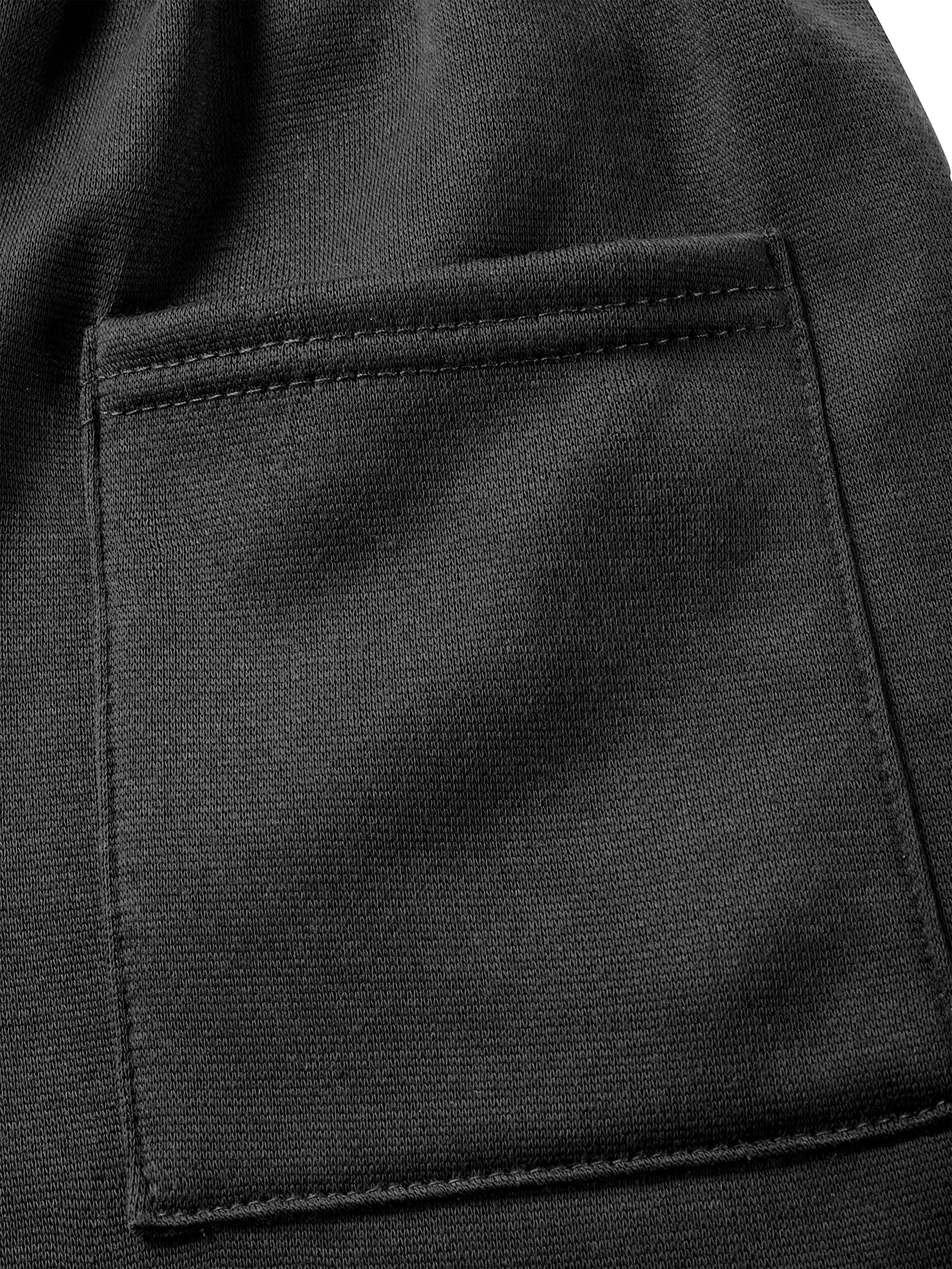 MA CROIX Essentials Men's Premium Brushed Sweatpants - Lightweight Fleece Elastic Waistband Gym Shorts for Workout, Running & Lounge Wear - Comfortable Casual Athletic Sweatpants for Men