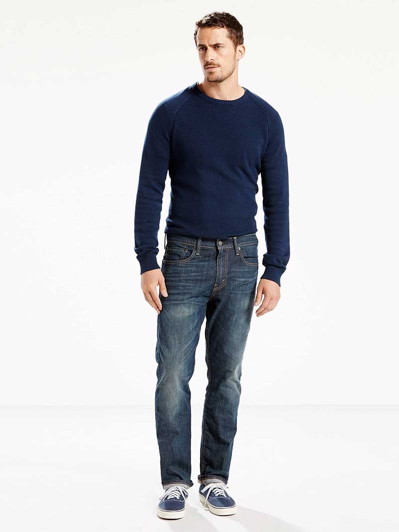 Levi's Men's 502 Regular Taper Fit Stretch Denim Jeans - Comfortable Slim Fit for Casual Wear & Office Outfits