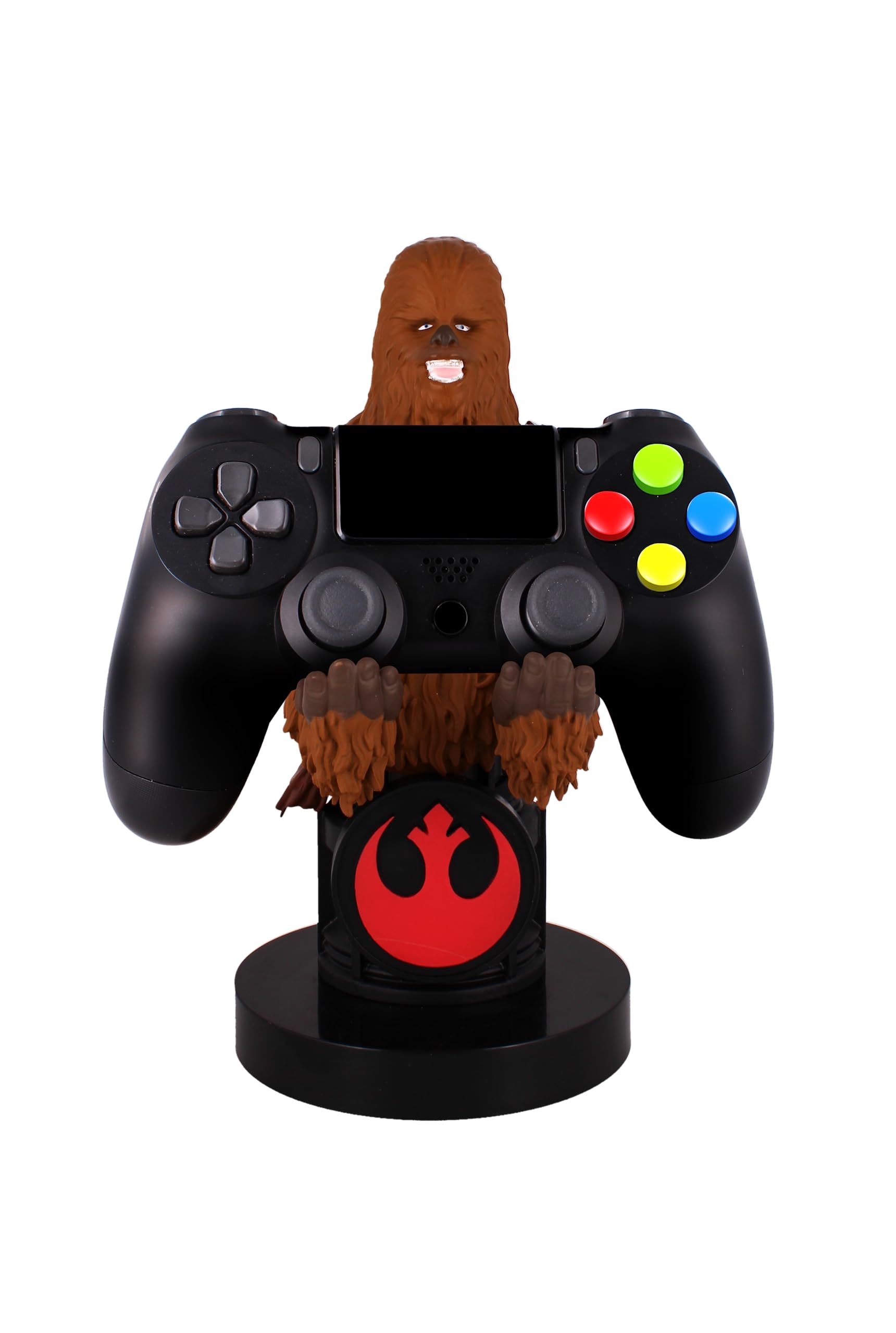 Star Wars Chewbacca Phone Stand & Gaming Controller Holder - Officially Licensed Cable Guys Figure for Mobile Devices | Perfect for Gaming Setups, Office Desks & Star Wars Collectors