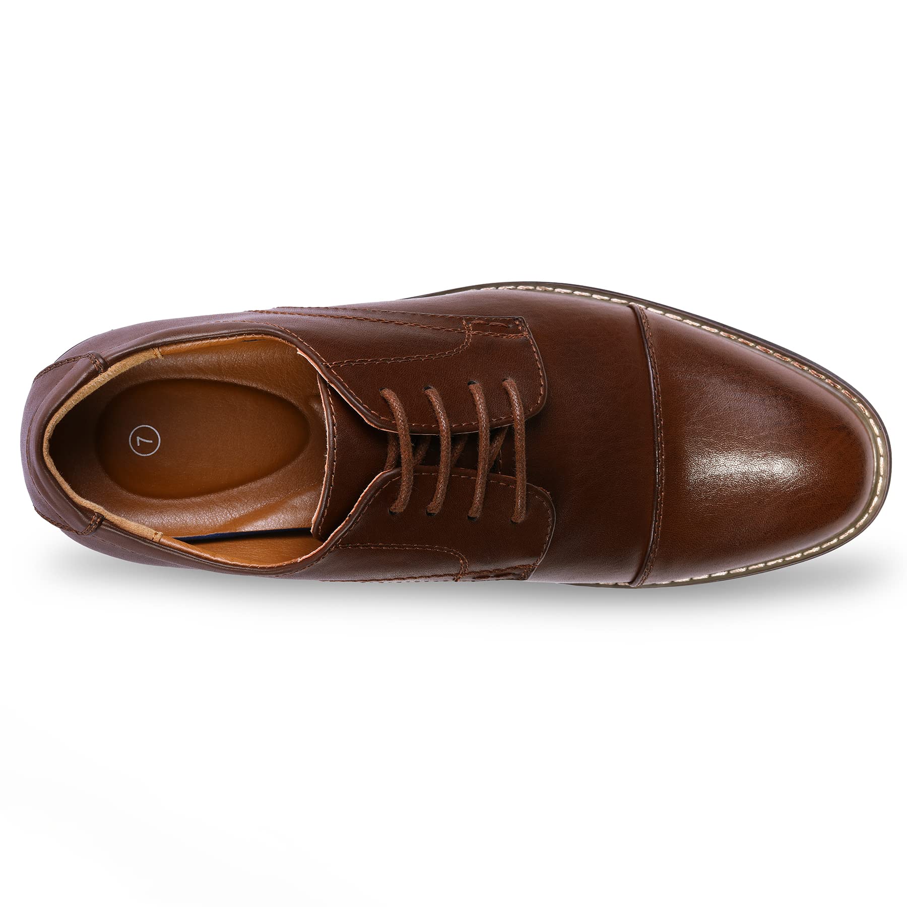 Men's Dress Shoes Formal Business Classic Lace Up Wingtip Oxford Shoes - Premium Leather Business Attire for Office, Wedding & Special Occasions
