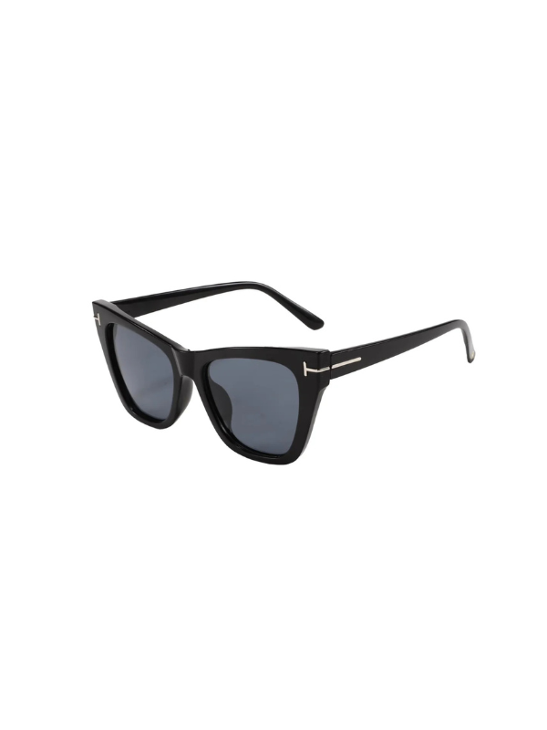 Hannah Black Sunglasses for Women - UV Protection, Polarized, Fashionable & Lightweight - Perfect for Driving, Beach, and Outdoor Activities