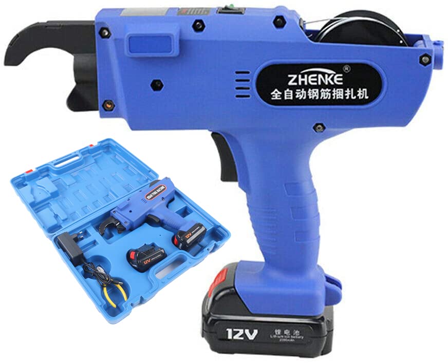 Automatic Electric Rebar Tying Machine - Handheld Steel Bar Binding Tool for Reinforcing Rods | Construction, Concrete Work & DIY Projects