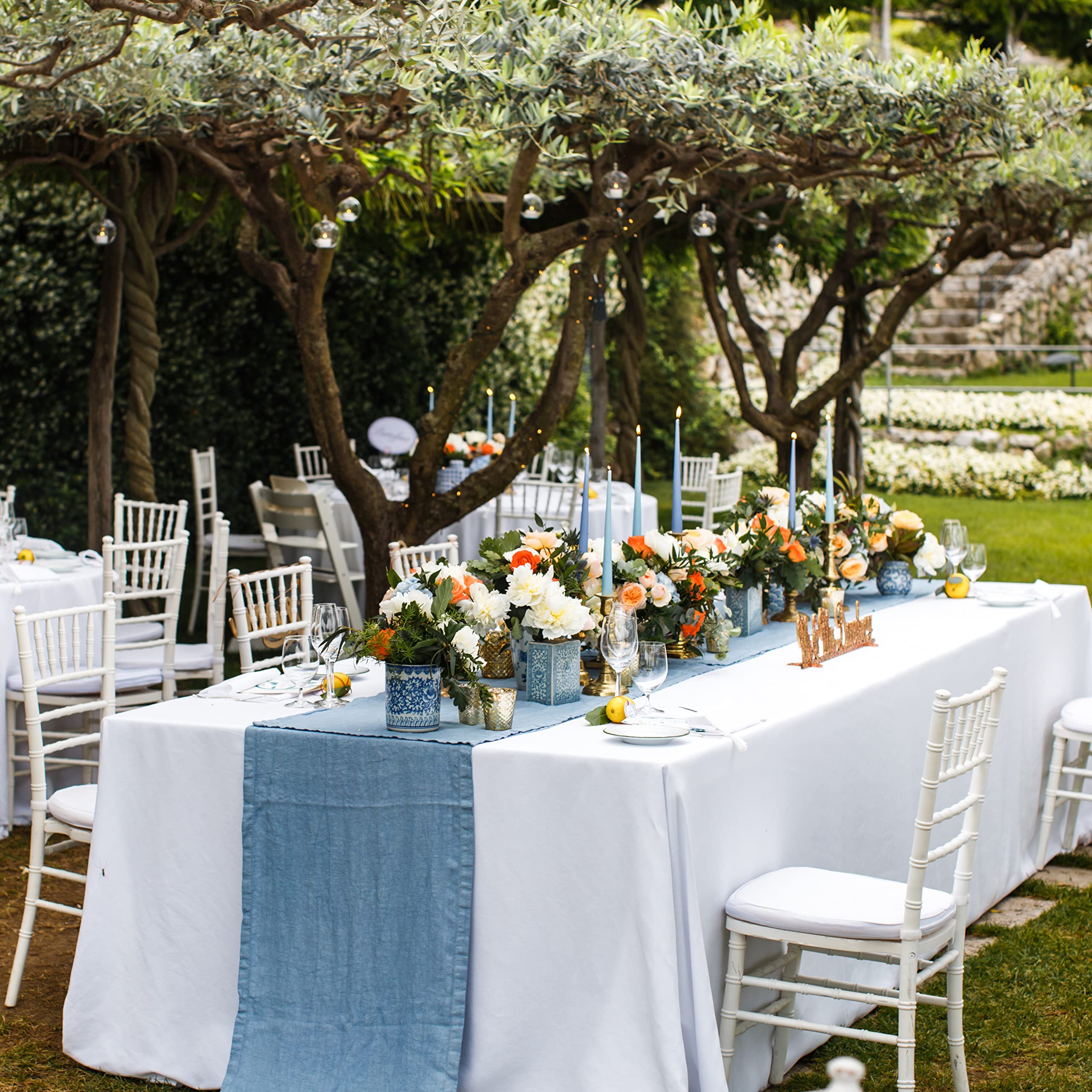Elegant Rectangle Polyester Tablecloth (90