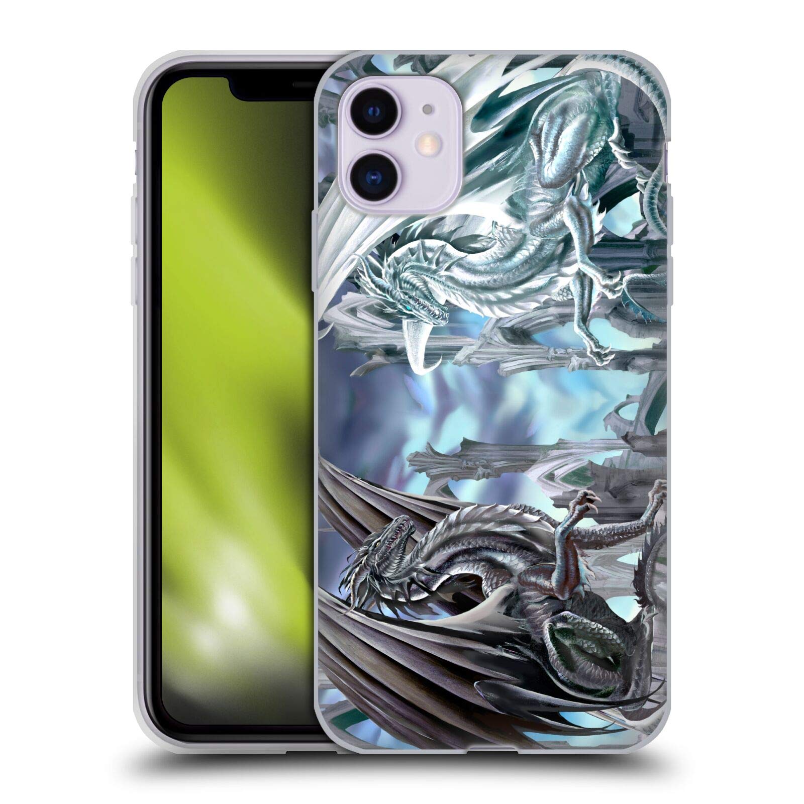 Officially Licensed Ruth Thompson Checkmate Dragons 2 Soft Gel Case for Apple iPhone 11 - Stylish Protective Cover for Everyday Use, Gaming & Travel