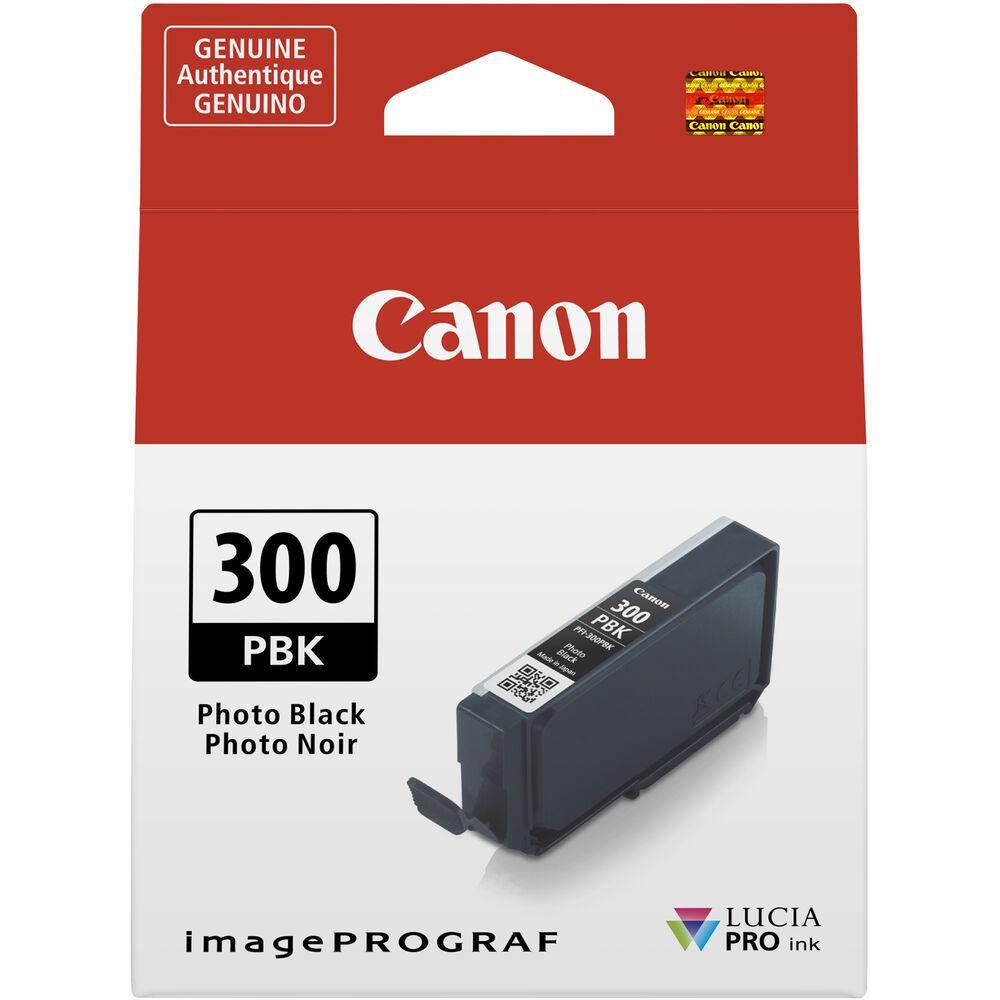 Canon LUCIA PRO PFI 300 PBK (Photo Black) Ink Tank - High-Quality Photo Printing Ink for Canon Printers | Perfect for Professional Photography & Fine Art Printing