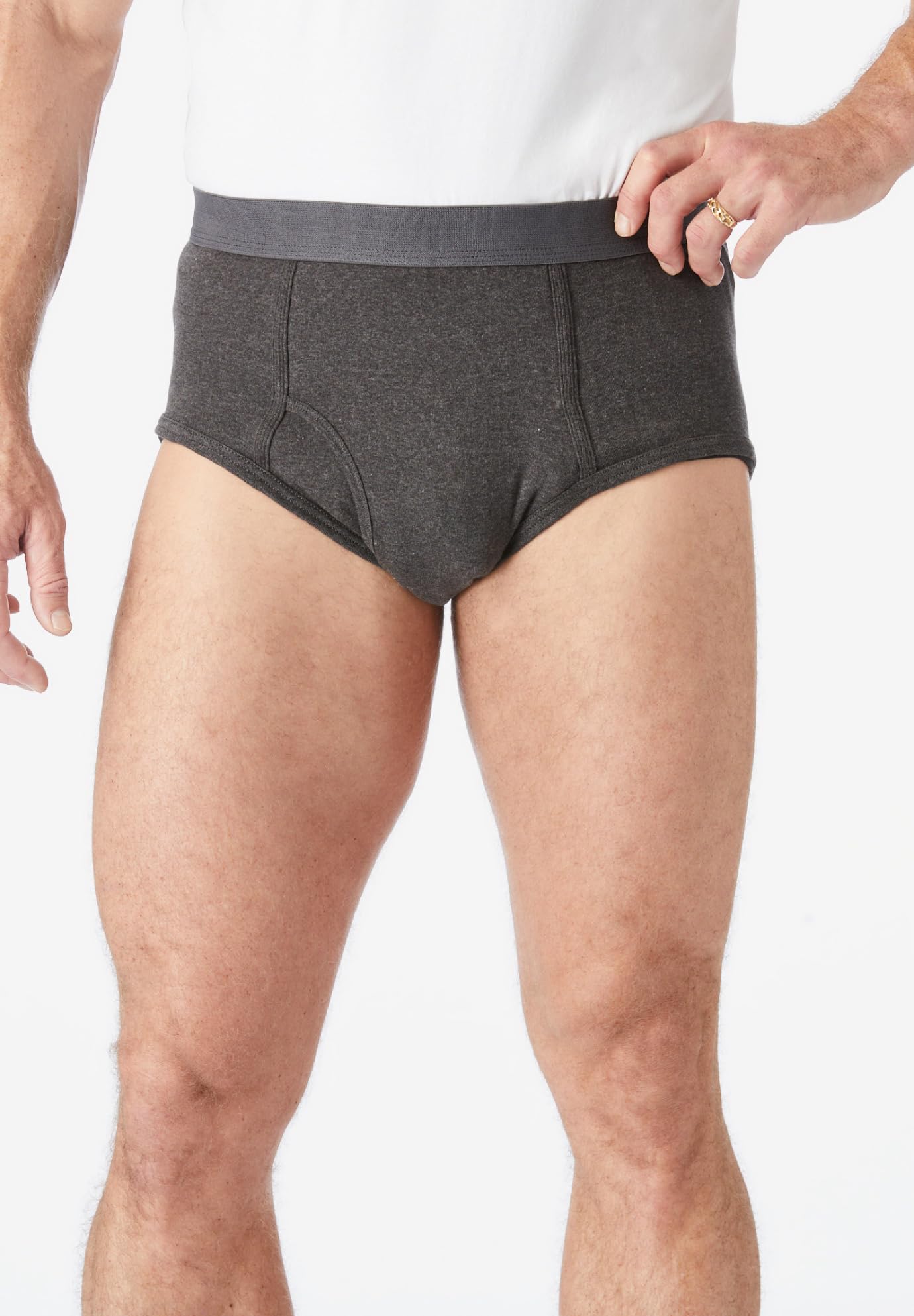 KingSize Men's Big & Tall Classic Cotton Briefs 3-Pack - Soft & Breathable Underwear for Plus Size Men - Perfect for Everyday Comfort, Work & Lounge Wear