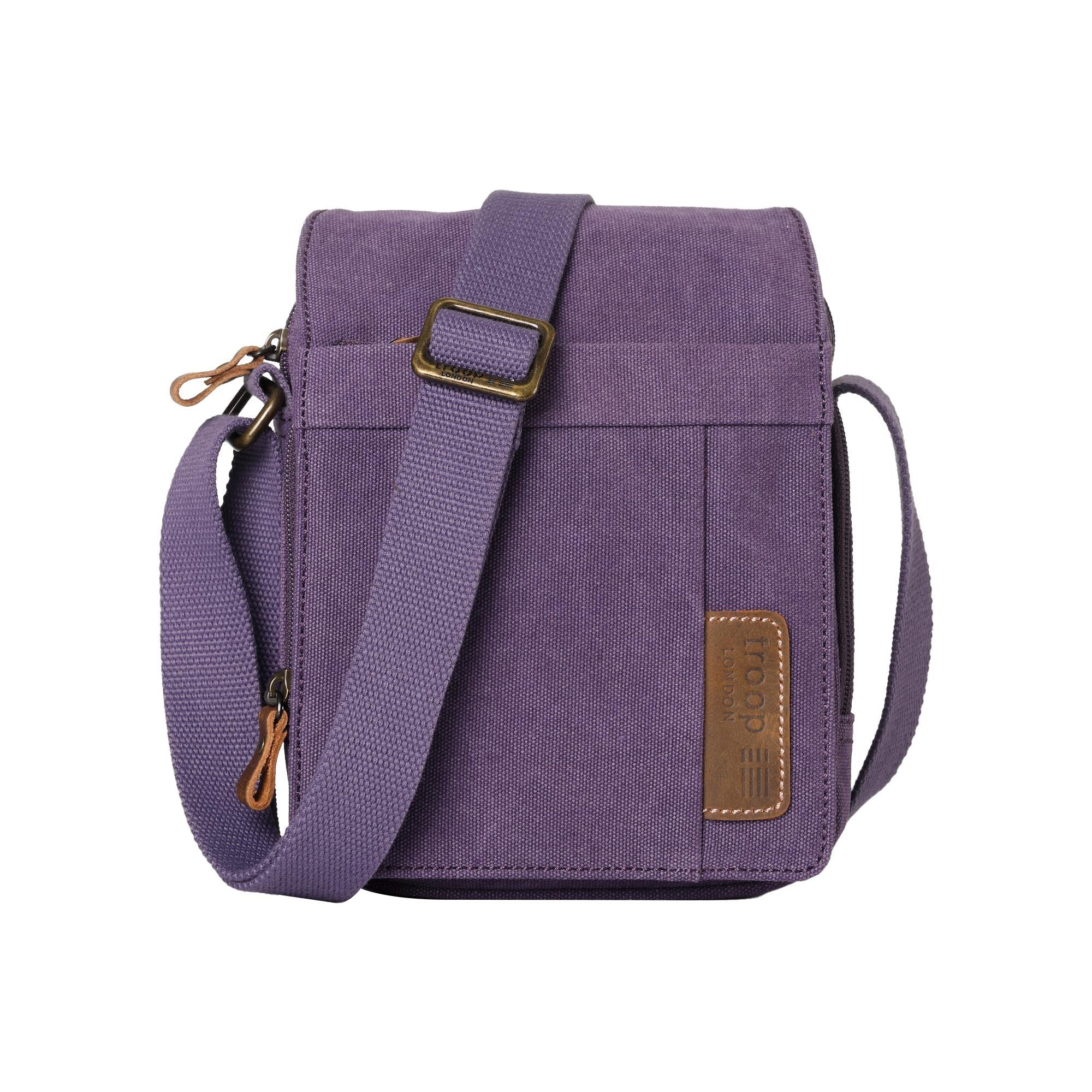 TRP0220 Troop London Classic Canvas Crossbody Bag - Stylish & Durable for Travel, Work & Everyday Use