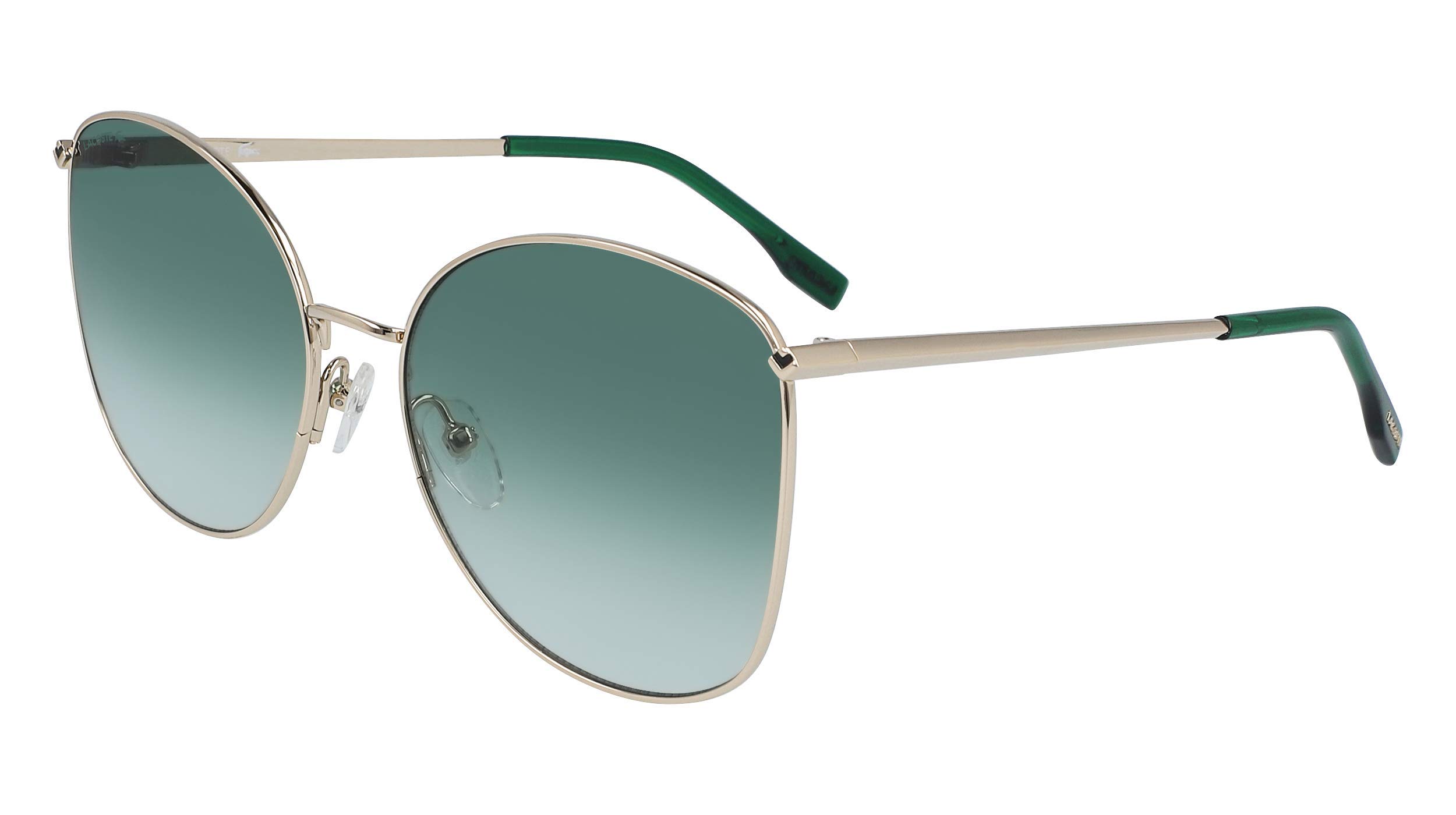 Lacoste Women's L224s Square Sunglasses - UV Protection, Polarized Lenses, Fashionable & Lightweight for Outdoor Activities, Driving, and Beach Wear