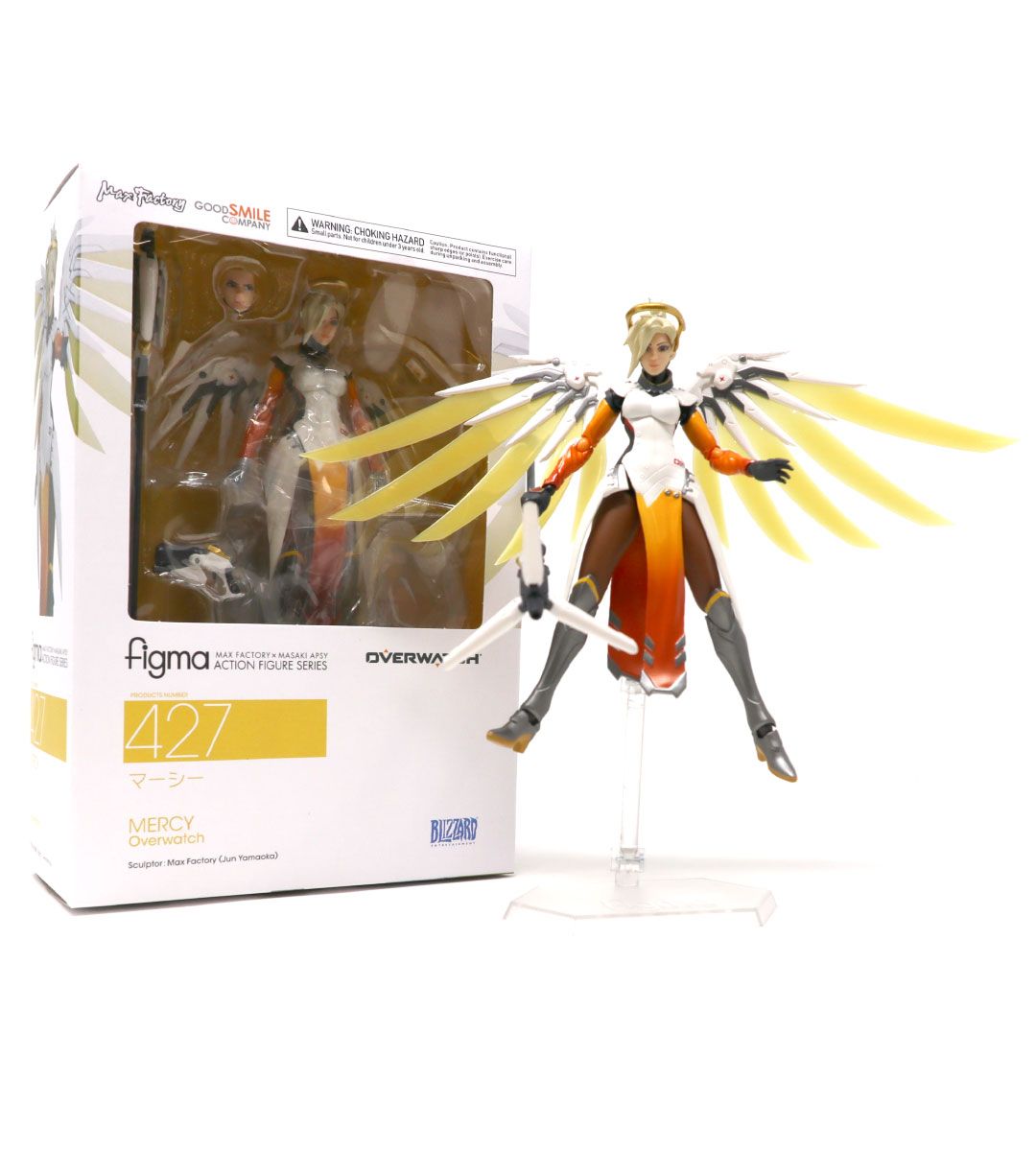 Figma Mercy Action Figure - Overwatch Collectible Model for Fans & Gamers - Perfect for Display, Cosplay, and Gaming Enthusiasts