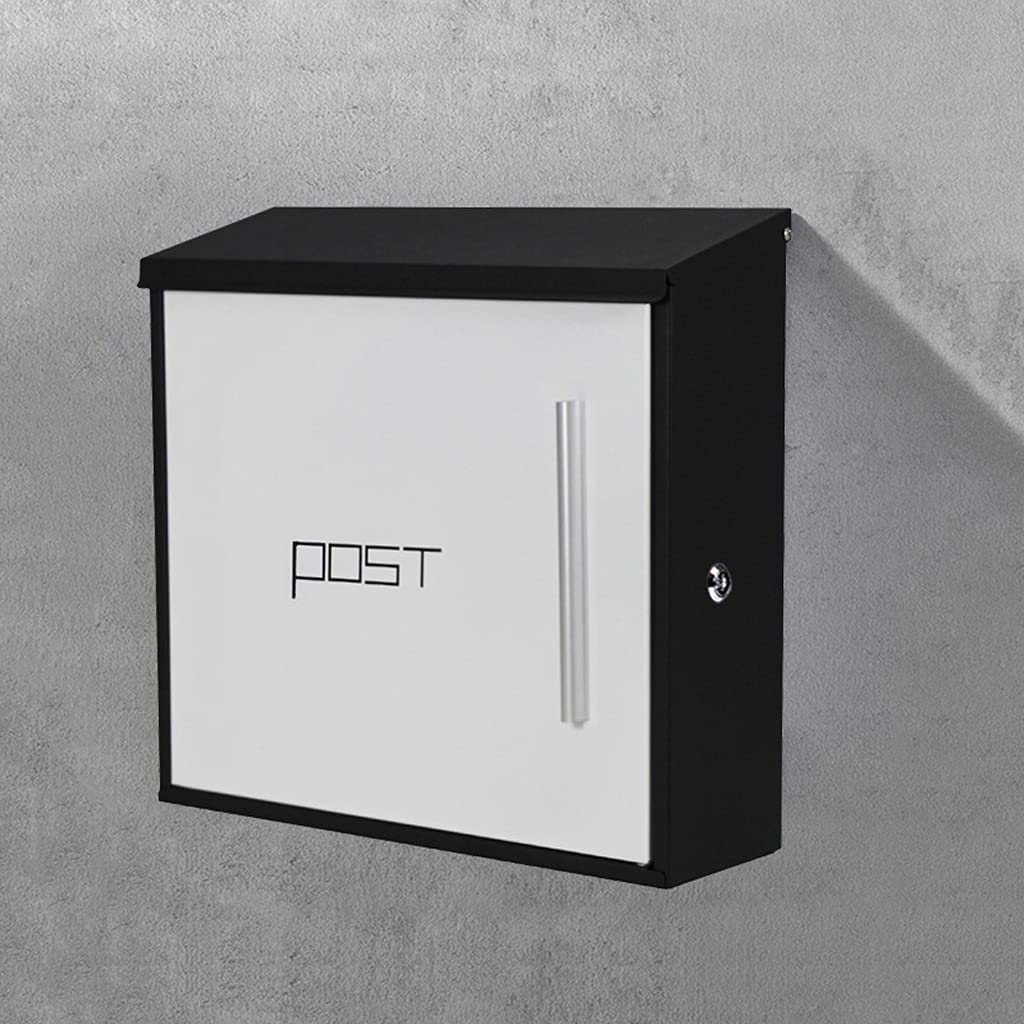 Stainless Steel Outdoor Mailbox - Large Weatherproof Letter Box Villa with Lock, Perfect for Home, Garden, and Office Use
