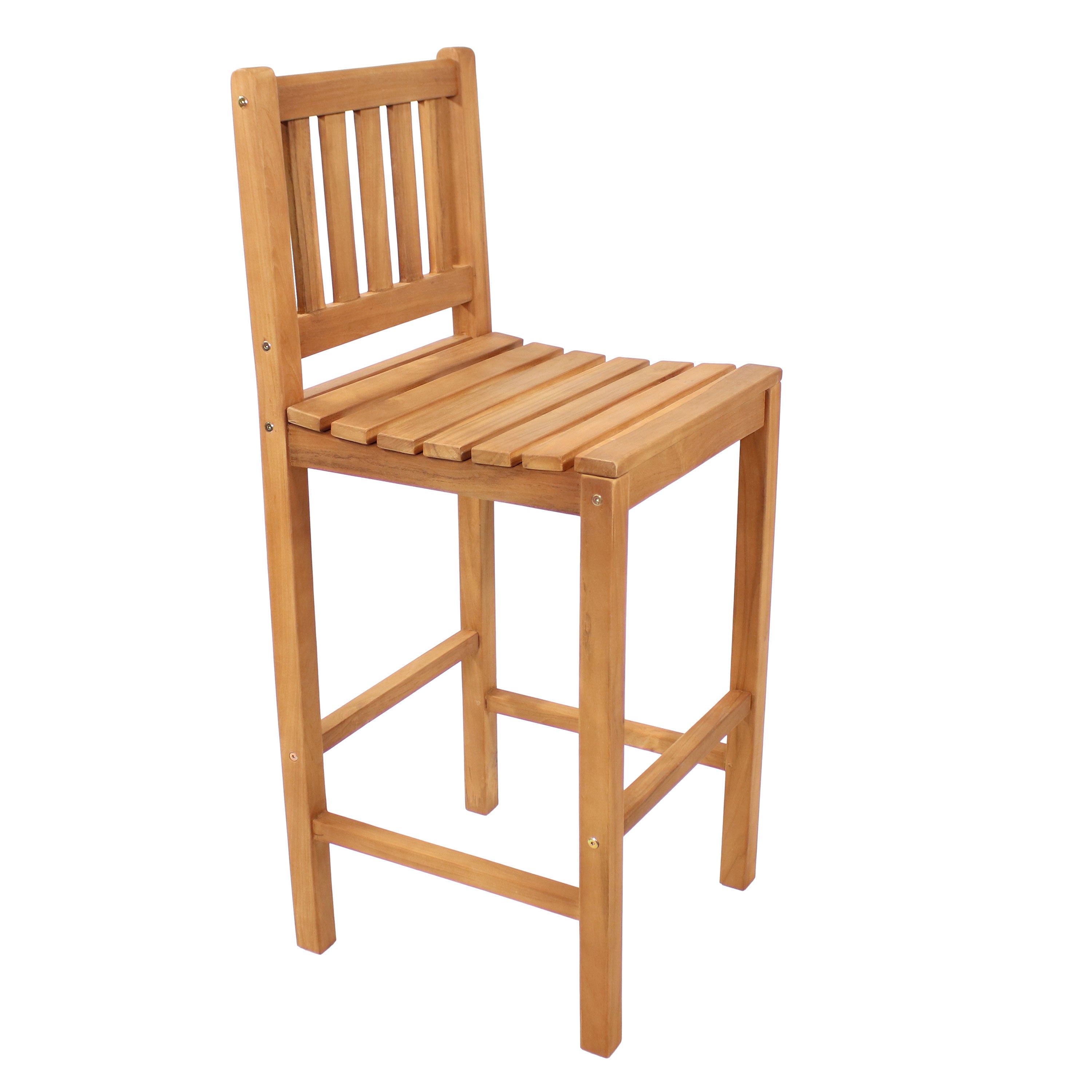Premium Teak Wood Outdoor Bar Height Chair 43