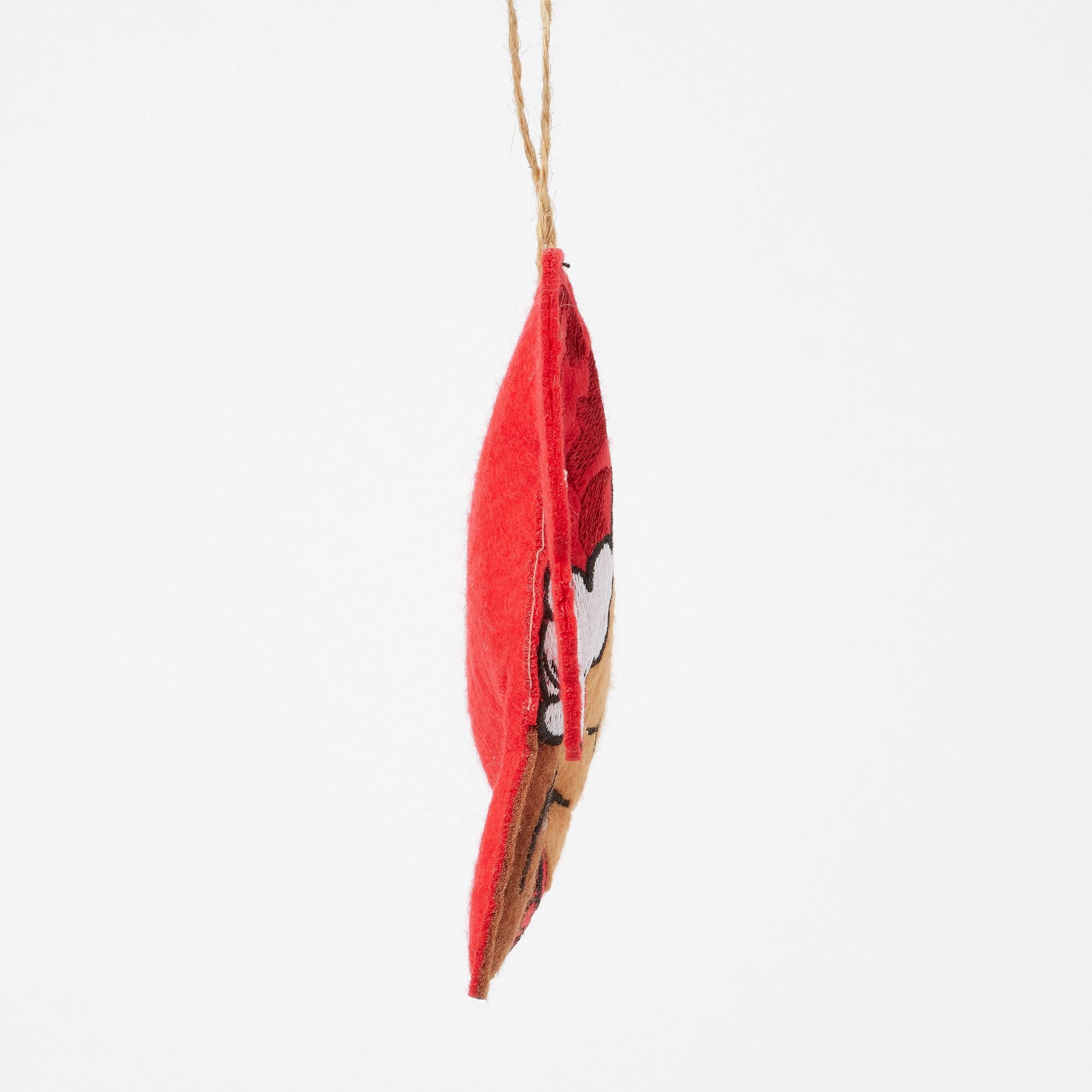 Santa Hat Felt Christmas Ornament - Handmade Holiday Decor for Tree, Gift, and Festive Home Decoration