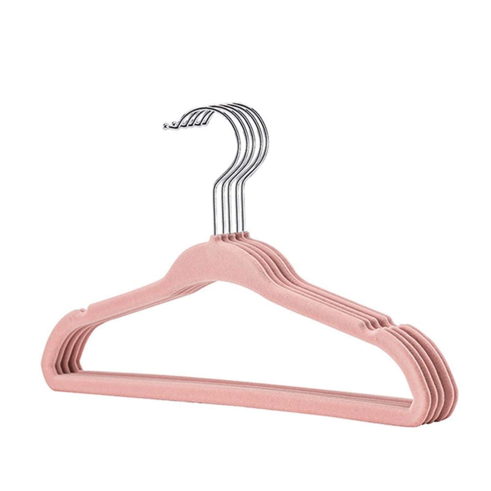30 Pack Non-Slip Velvet Kids Hangers with 360° Swivel - Pink Hangers for Jackets, Pants & Dresses | Space-Saving Closet Organizer for Children's Wardrobe & Nursery Storage