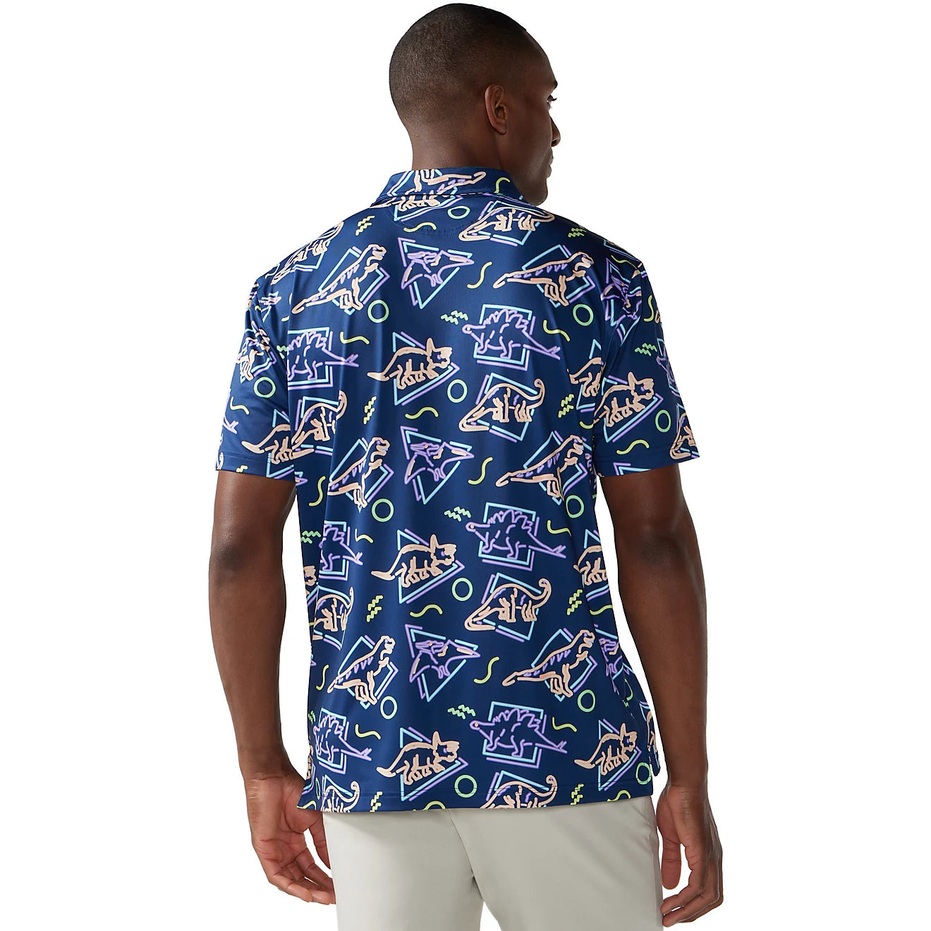 Chubbies The Squad Goal Performance Polo Shirt for Men - Moisture Wicking, Breathable Navy Golf Shirt - Perfect for Golf, Tennis & Casual Wear