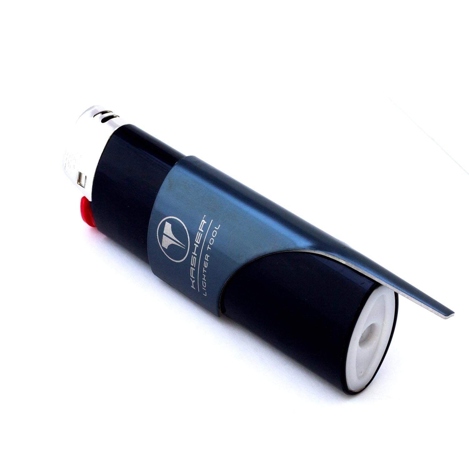Kasher’s Seattle Lighter Tool - Multipurpose Lighter Accessory for Pipe Cleaning & Cutting (Black) - Perfect for Smokers & Outdoor Use