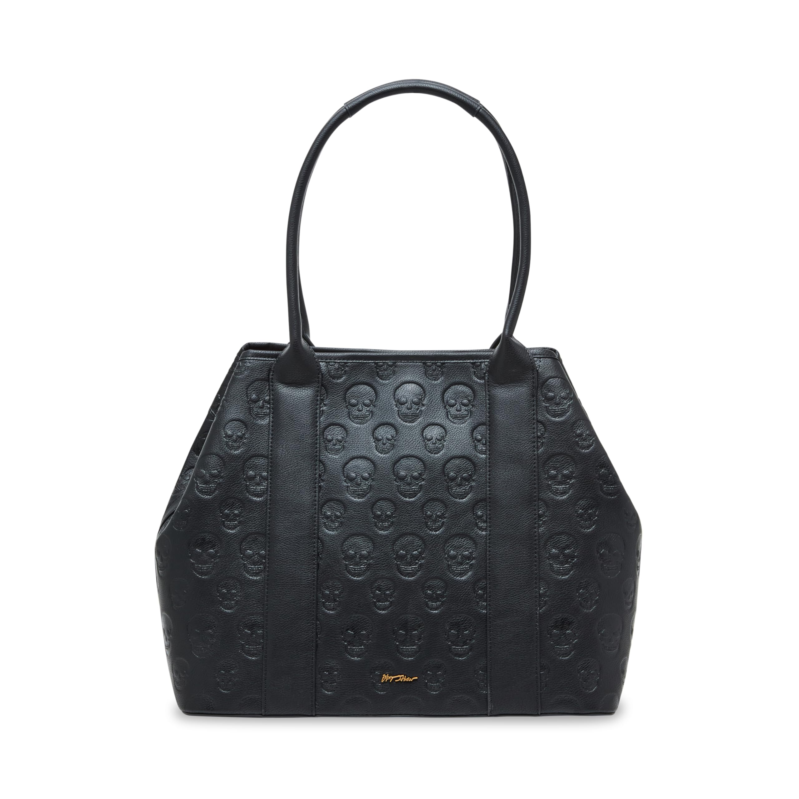 Betsey Johnson Skull Boss Trap Tote Bag for Women - Stylish Black Handbag for Work, School & Everyday Use