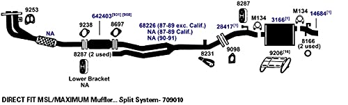 AP Exhaust Muffler 709010 - For Car & Truck Performance