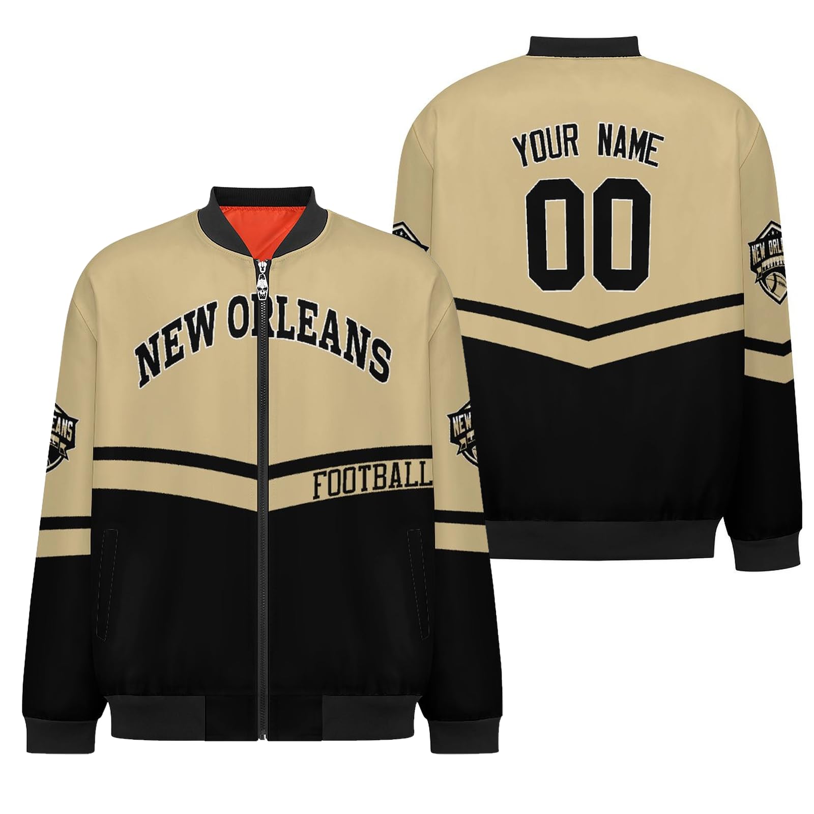 Custom Personalized Sports Jacket with Names & Numbers - Men's Women's Teen Unisex Hooded Sweatshirt - Perfect Gift for Athletes & Sports Fans - Ideal for Team Uniforms, Gameday & Outdoor Activities