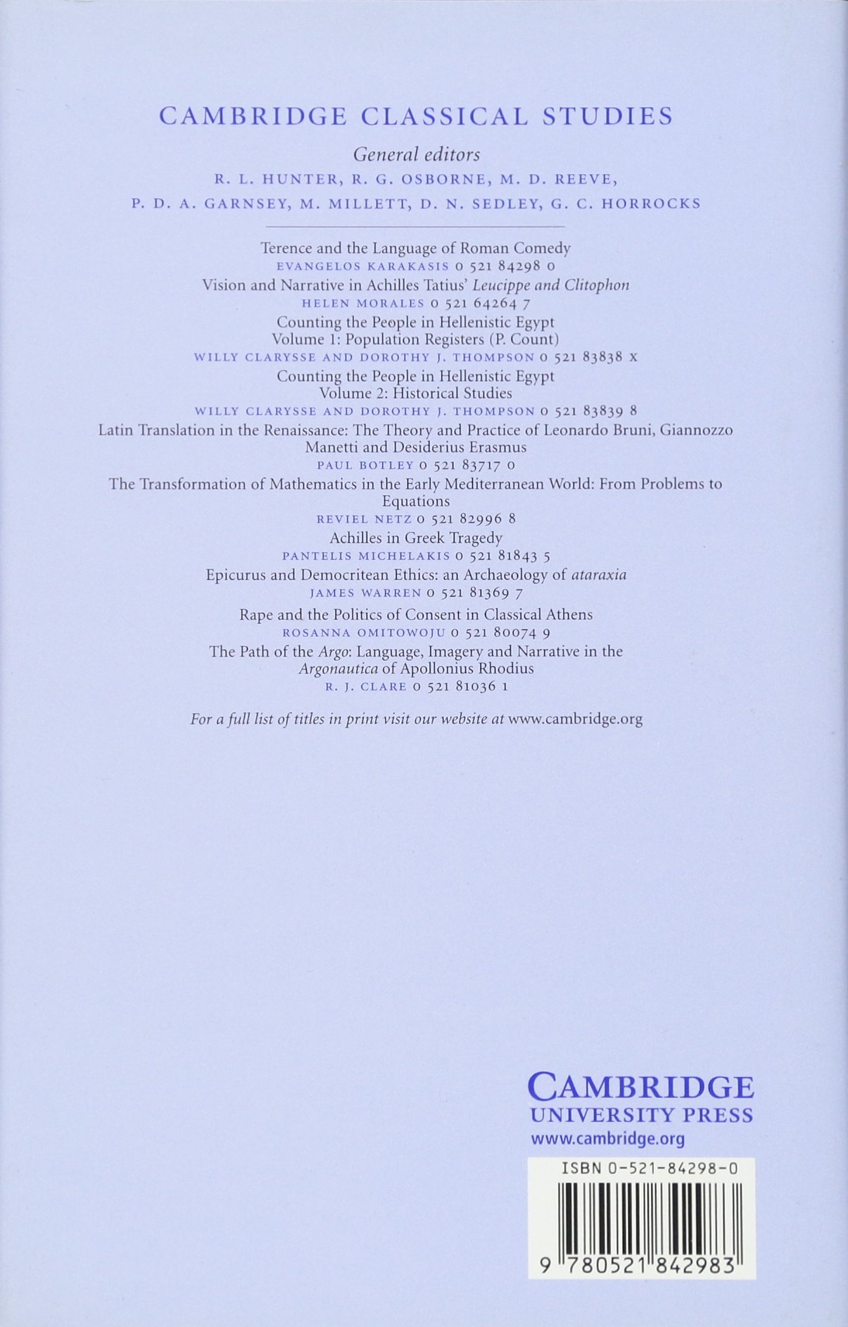 Terence and the Language of Roman Comedy - Cambridge Classical Studies Book | Ancient Roman Literature Analysis | Perfect for Scholars & Latin Students