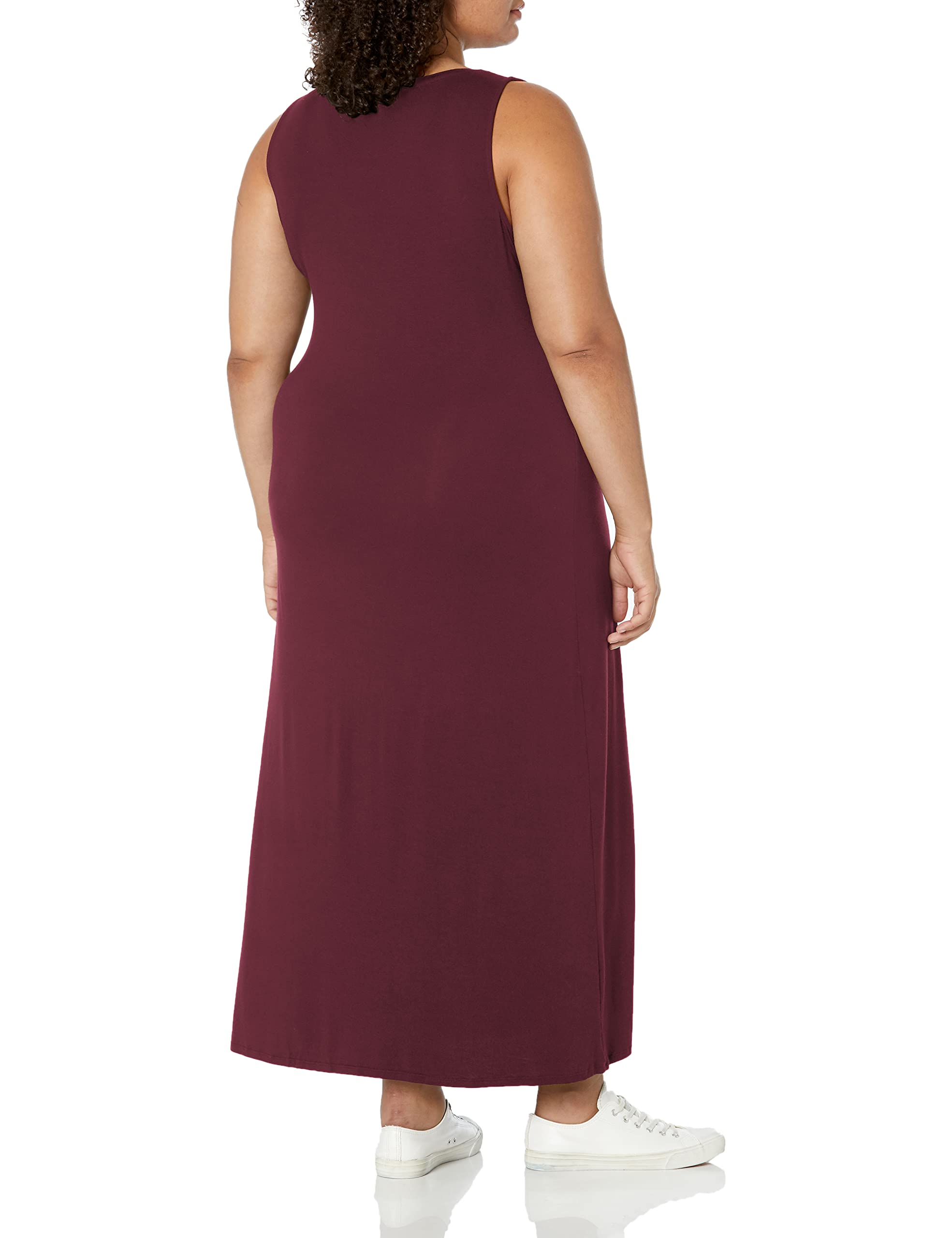 Amazon Essentials Women's Tank Maxi Dress - Flowy Summer Casual Dress with Spaghetti Straps, Plus Size Options - Perfect for Beach Vacations, Date Nights & Summer Outings