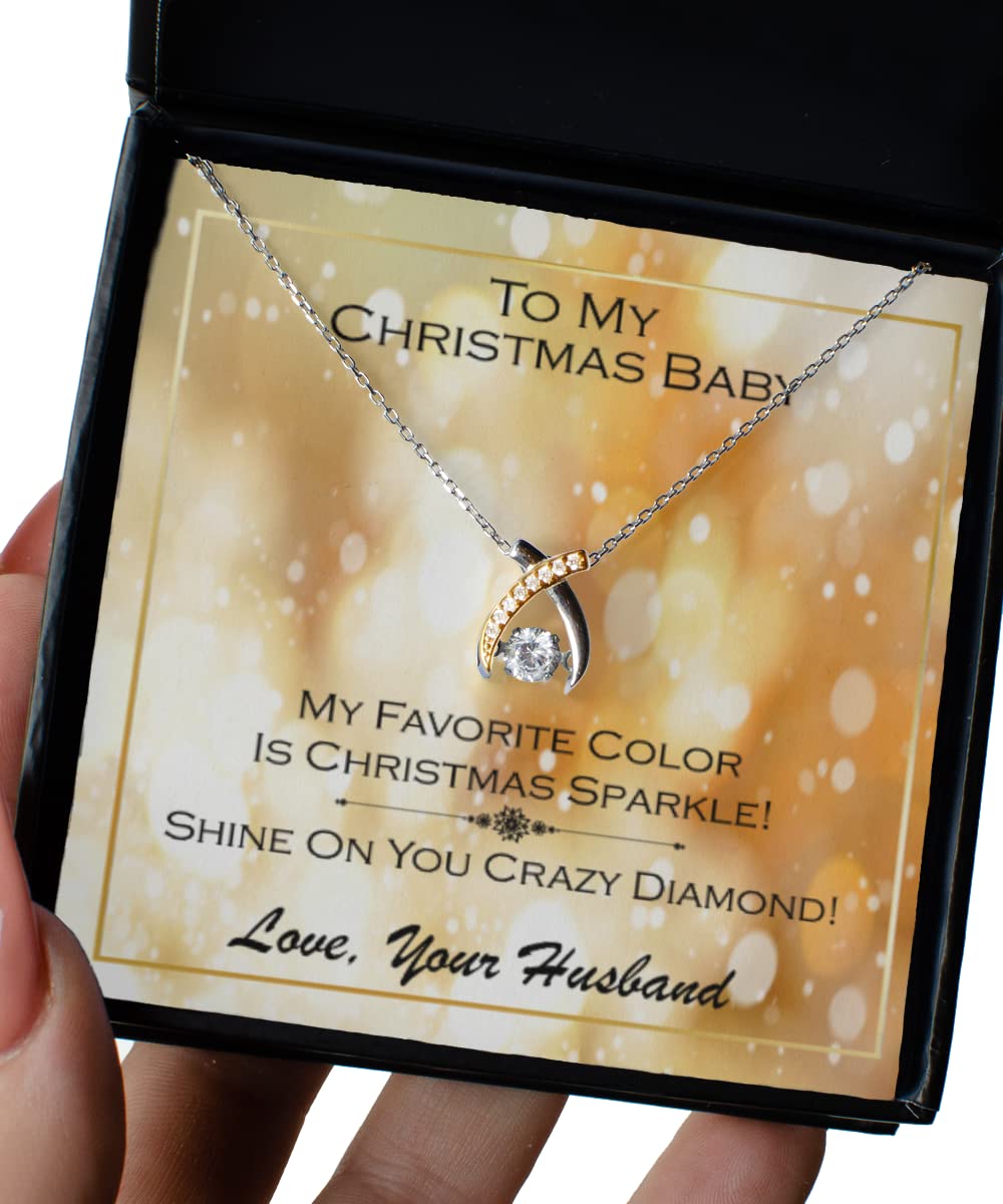 Wishbone Dancing Necklace - Elegant Wife Gift for Christmas, Anniversary & Special Occasions | Dainty Pendant Jewelry for Date Nights, Weddings & Romantic Surprises