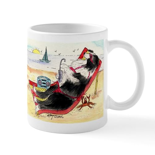 White - Border Collie Mug