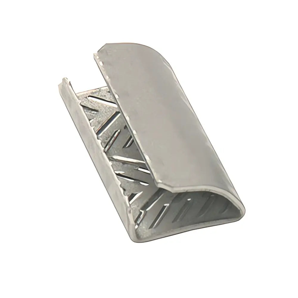 12mm x 20mm Serrated Metal Strapping Seals for PET Strapping - Heavy Duty Security Seals for Packaging, Shipping, and Logistics - Perfect for Boxes, Pallets, and Cargo Securing