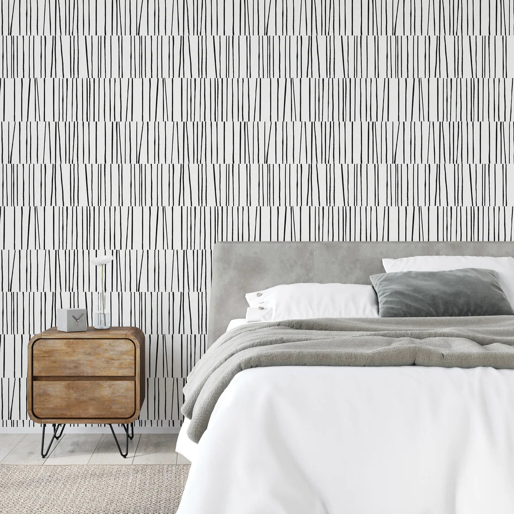 Bobby Berk Shift Peel and Stick Wallpaper - Removable Self-Adhesive Wallpaper for Bedroom, Living Room, Kitchen & Office Decor