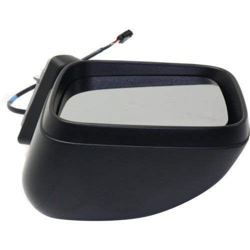 Kool Vue Power Heated Driver Side Mirror for Jeep Renegade 2015-2023 - No Signal Light, Blind Spot Monitor & Memory Textured - Perfect for Winter Driving & Enhanced Visibility