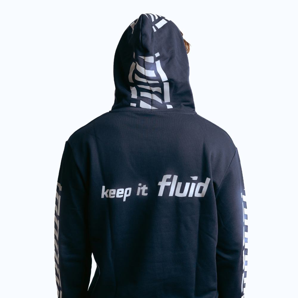 Premium Fluid Rider Hoodie for Men & Women - Soft & Comfortable Blue Pullover Sweatshirt - Perfect for Casual Wear, Gym, and Outdoor Activities