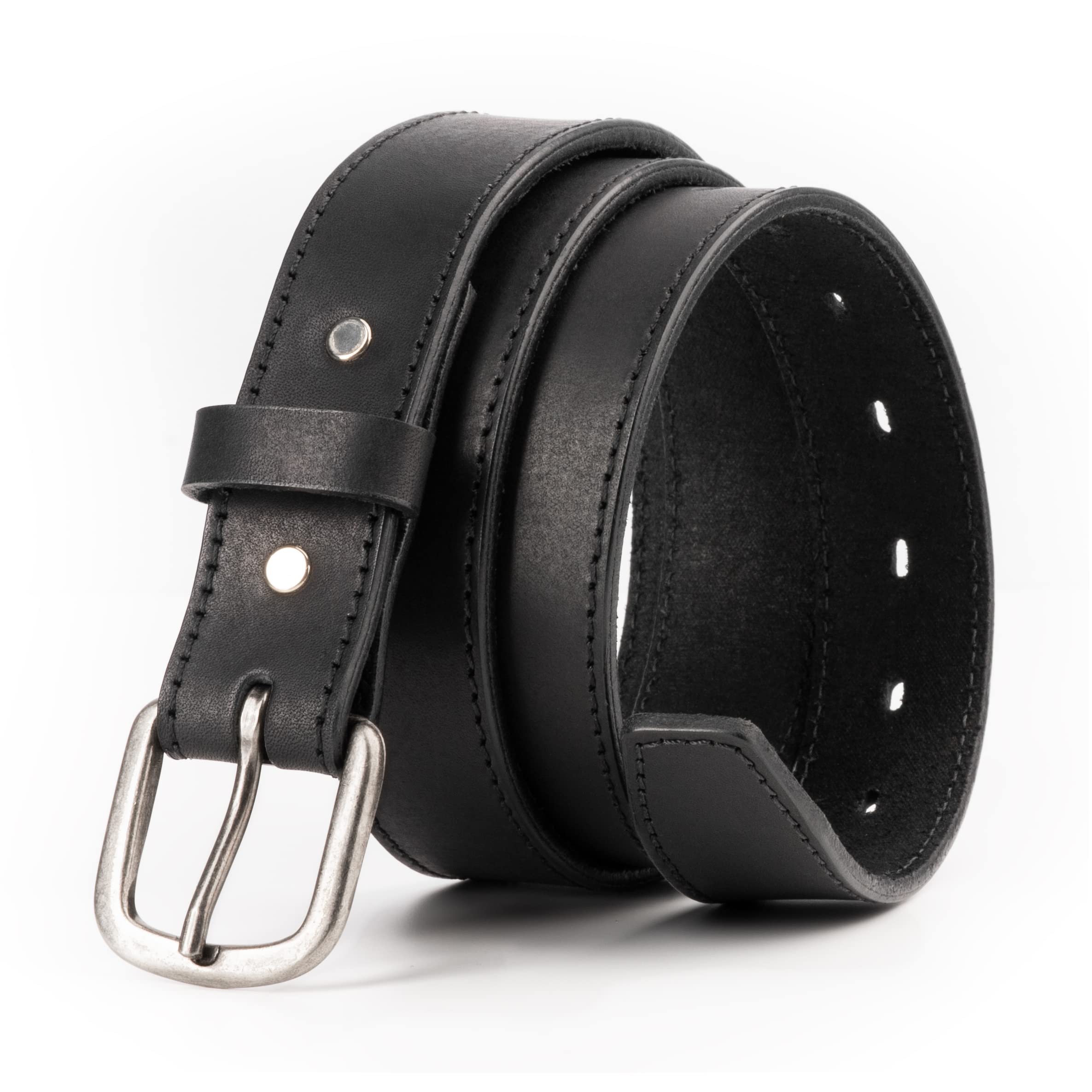 Main Street Forge The Executive Leather Belt for Men – Genuine Leather Dress Belt 1 1/4