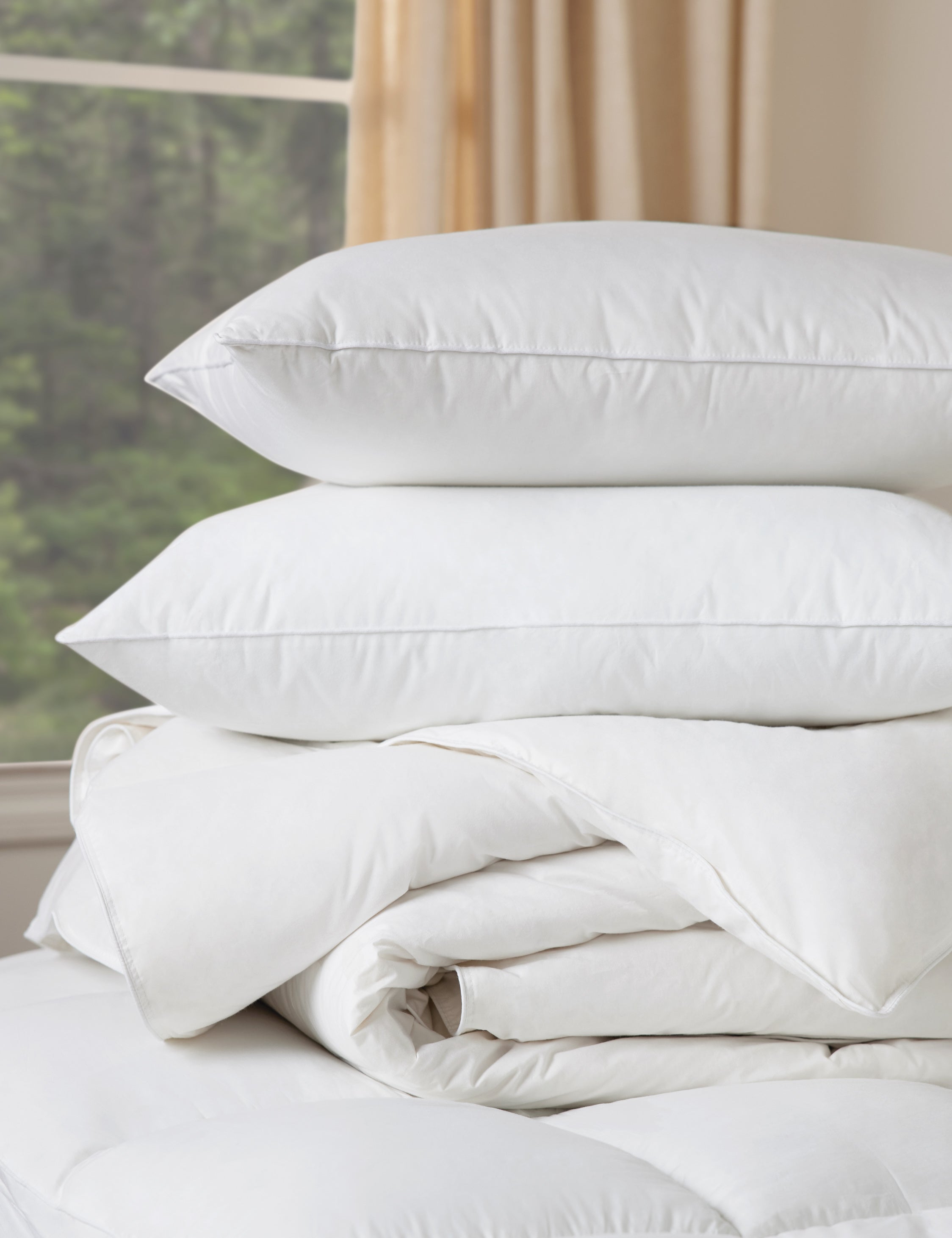 Premium Hypoallergenic Down Pillow Insert - Soft & Supportive for Side, Back, and Stomach Sleepers - Perfect for Bed, Sofa, and Travel Use