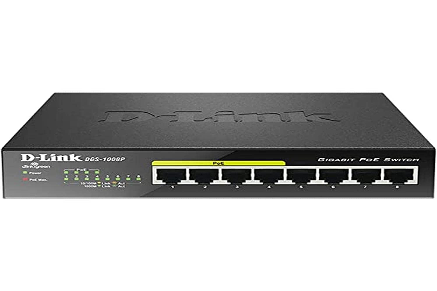 8-Port Gigabit PoE Switch with 120W Power Budget | High-Speed Network Switch for Home Office, Gaming & Smart Home Devices | Plug & Play Ethernet Hub for IP Cameras, VoIP Phones & IoT Setup