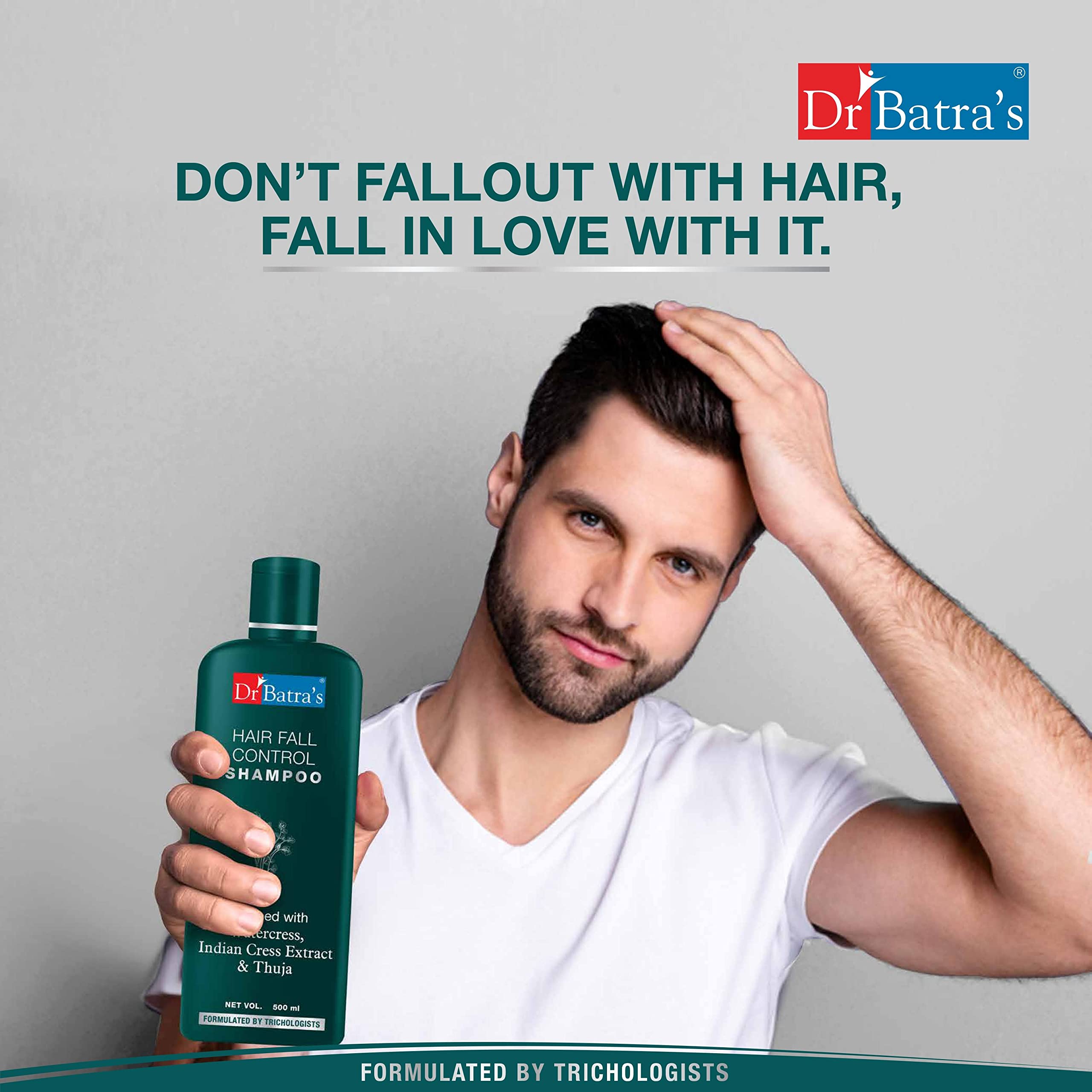 Dr. Batra's Hair Growth Kit - Hair Vitalizing Serum (125ml), Hair Fall Control Shampoo (500ml) & Oil (200ml) with Thuja & Ginseng for Healthy Scalp | Complete Hair Care Solution for Thinning Hair & Hair Loss Treatment | Perfect for Daily Hair Regimen & Scalp Nourishment