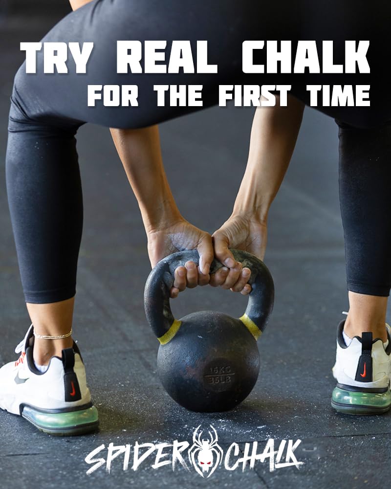 SPIDER CHALK 2oz Liquid Chalk for Gym, Weightlifting & Rock Climbing | No Mess, Skin Friendly & Lab-Grade Formula | Made in USA | Perfect for Powerlifting, CrossFit & Grip Training