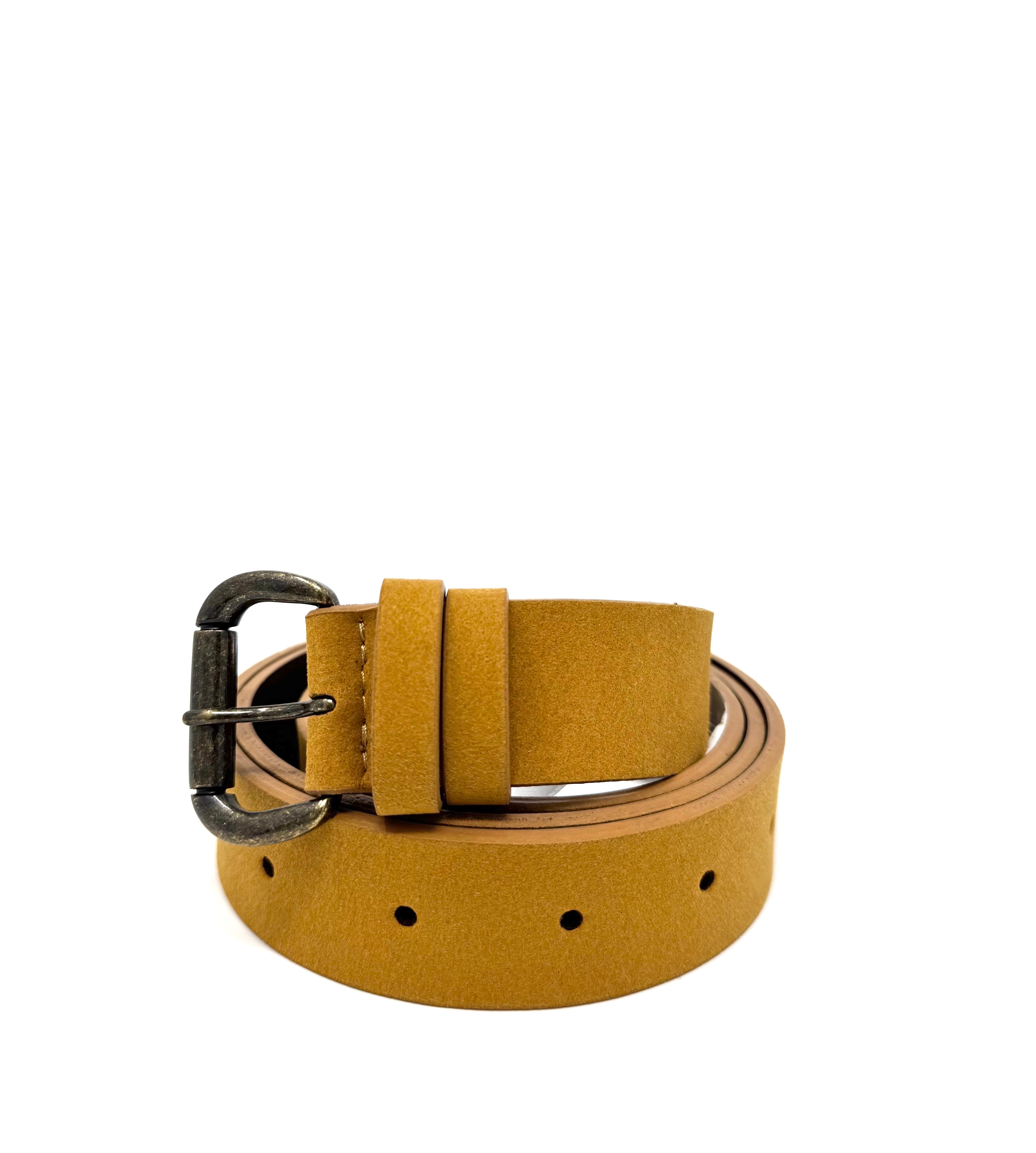 Premium Novacas Tan Suede Ludlow Belt for Men - Classic Casual & Dress Wear | Perfect for Office, Wedding & Formal Occasions