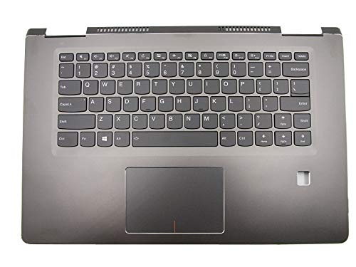 Premium Laptop Palm Rest & Keyboard for Lenovo Yoga 710-15IKB - US English Layout with Backlit Keys | Ergonomic Wrist Support for Comfortable Typing & Gaming
