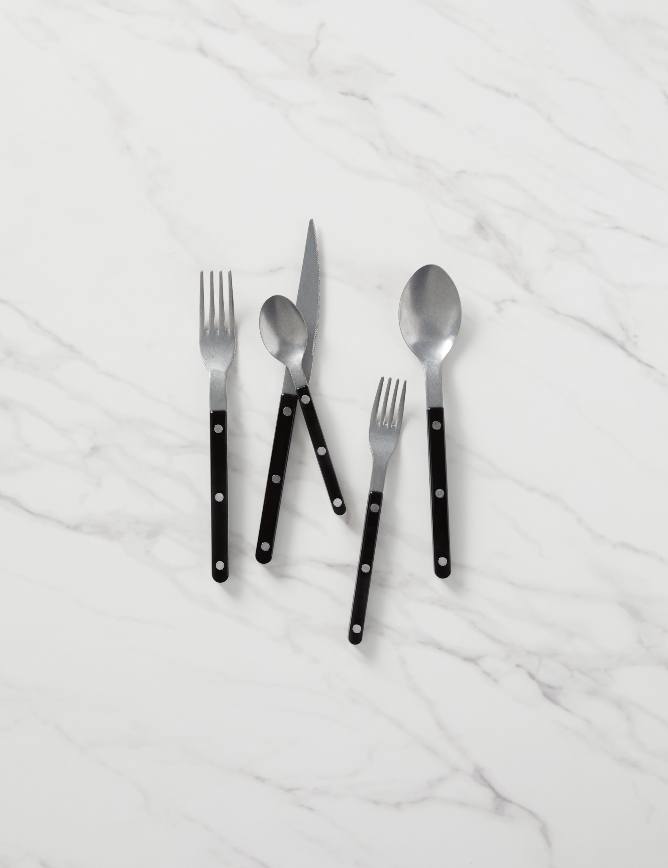 Sabre Bistrot 5-Piece Flatware Set - Stainless Steel Cutlery for Dining, Kitchen & Restaurant Use