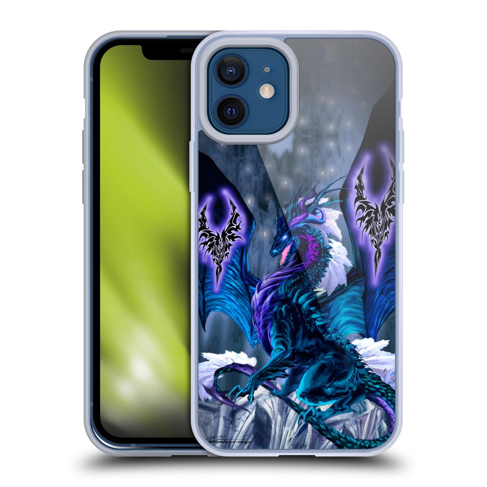 Officially Licensed Ruth Thompson Relic Dragons Soft Gel Case for Apple iPhone 12 & iPhone 12 Pro - Durable Protective Cover with Unique Artwork for Everyday Use & Gaming Enthusiasts