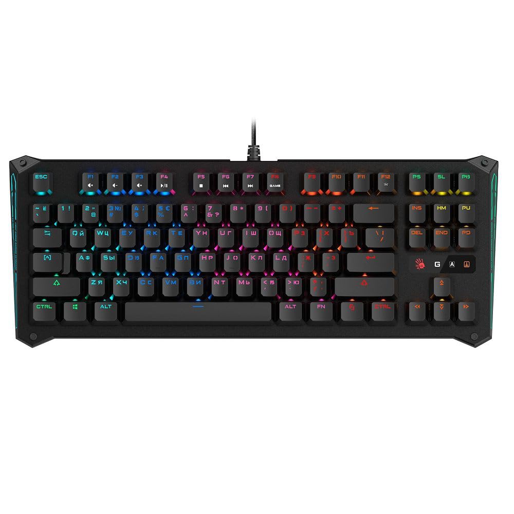BLOODY B930 TKL Optical Gaming Keyboard - RGB Backlit, Tactile Switches for Esports & PC Gaming