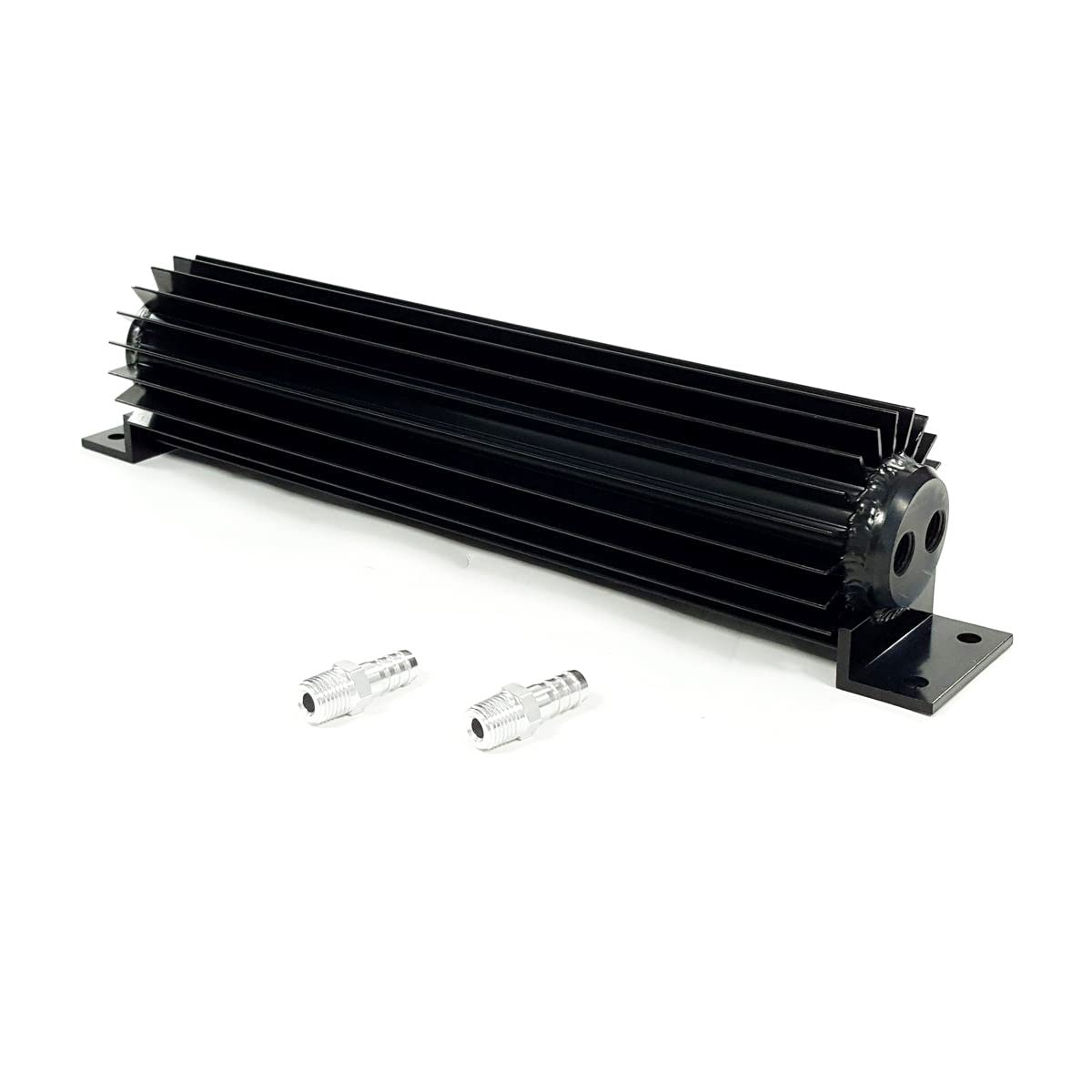Universal Dual Pass Auto Transmission Oil Cooler - High-Performance 1/4