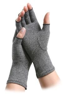 IMAK Arthritis Gloves for Hand Pain Relief - X-Large Gray Compression Gloves (1 Pair) - Ideal for Typing, Knitting & Daily Activities