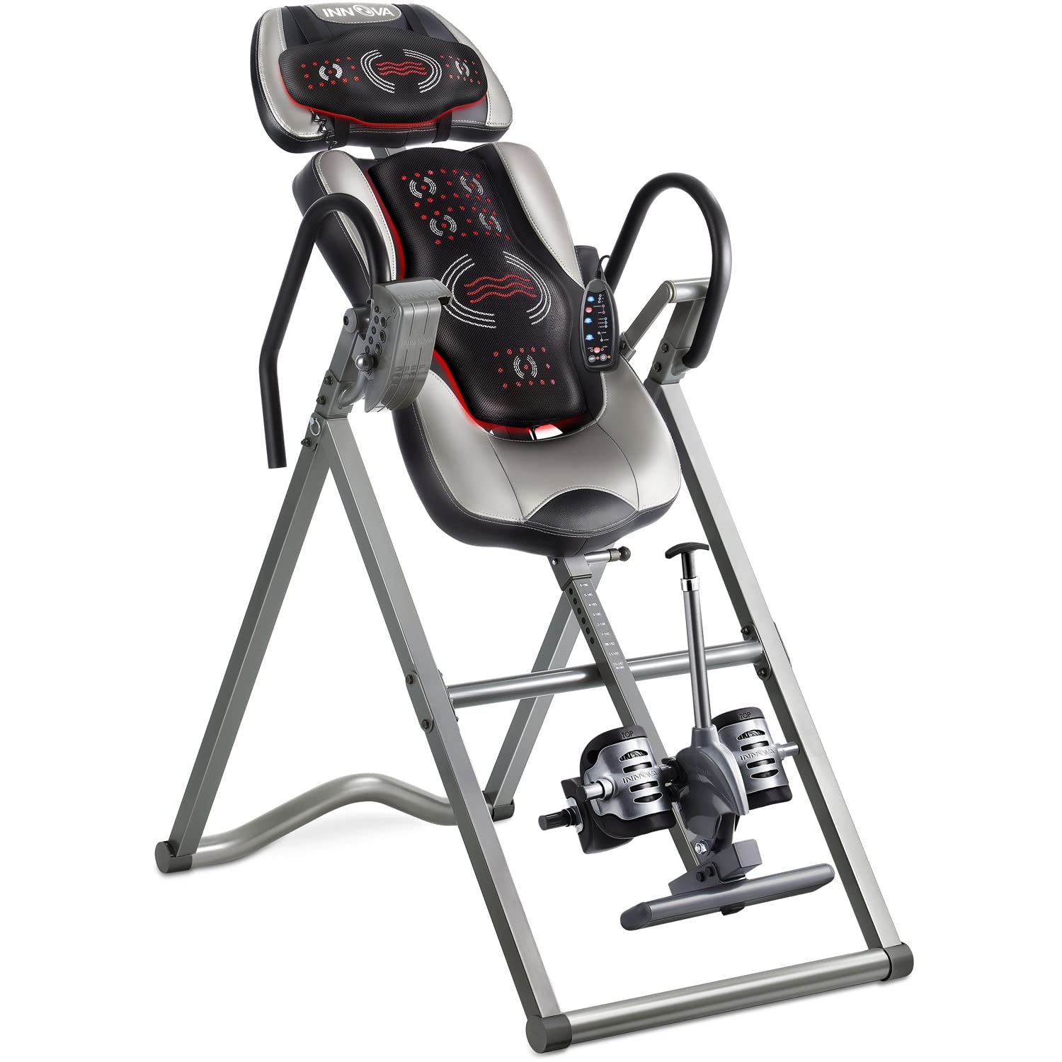 Innova ITM6000 Advanced Heat & Massage Therapeutic Inversion Table for Back Pain Relief - Home Gym Equipment for Spinal Decompression, Yoga & Physical Therapy