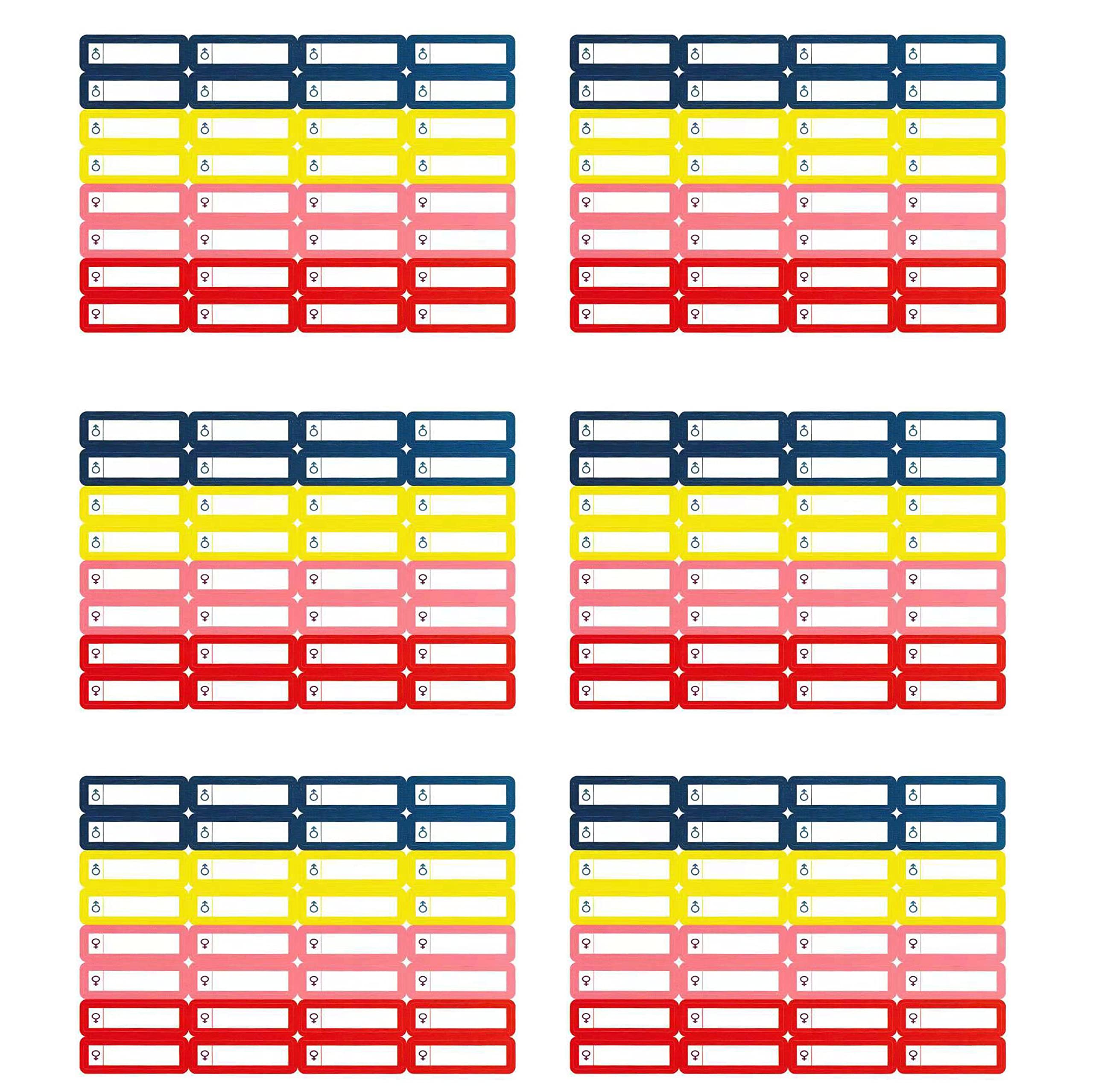 192 Self-Adhesive School Labels for Pens & Pencils - Name Tags for Kids' Supplies