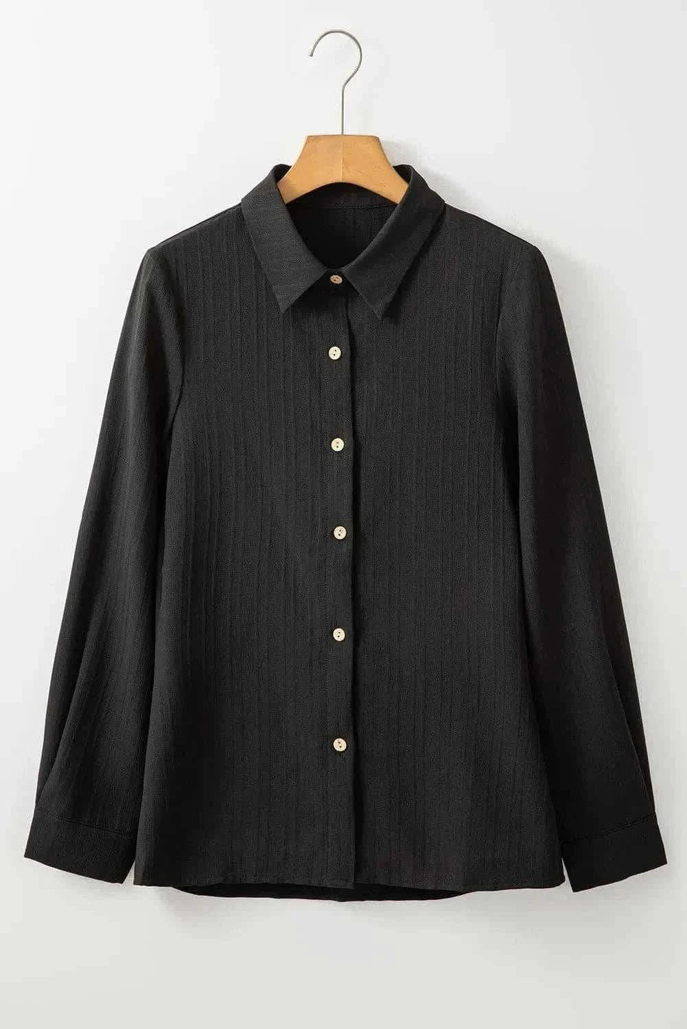 Stylish Women's Long Sleeve Collar Shirt - Elegant Button Down Blouse for Office, Business & Casual Wear | Perfect for Work, Dating & Everyday Outfits