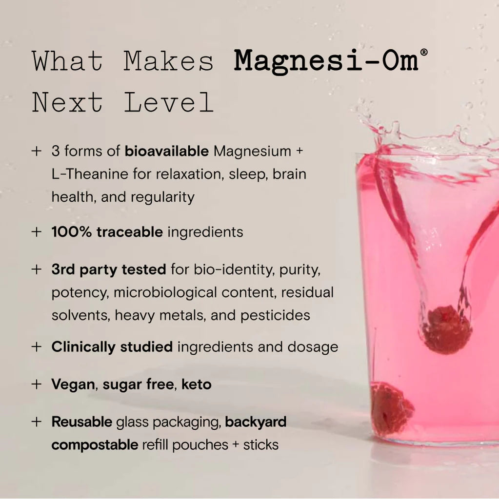 Moon Juice Magnesi Om - Premium Magnesium Supplement for Stress Relief & Sleep Support - Ideal for Nighttime Relaxation & Daily Wellness