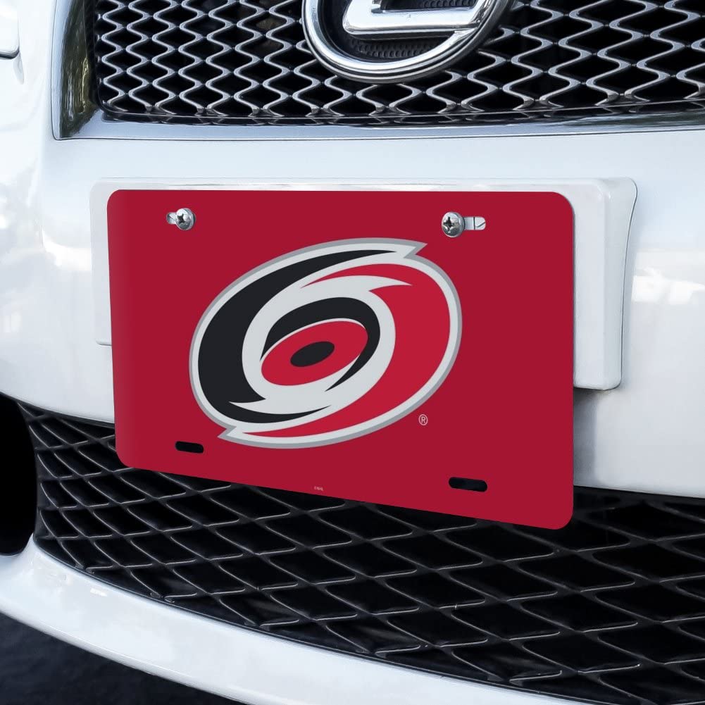 Carolina Hurricanes Logo Novelty Metal Vanity License Plate - Custom Car Accessories for Fans, Tailgating & Home Decor