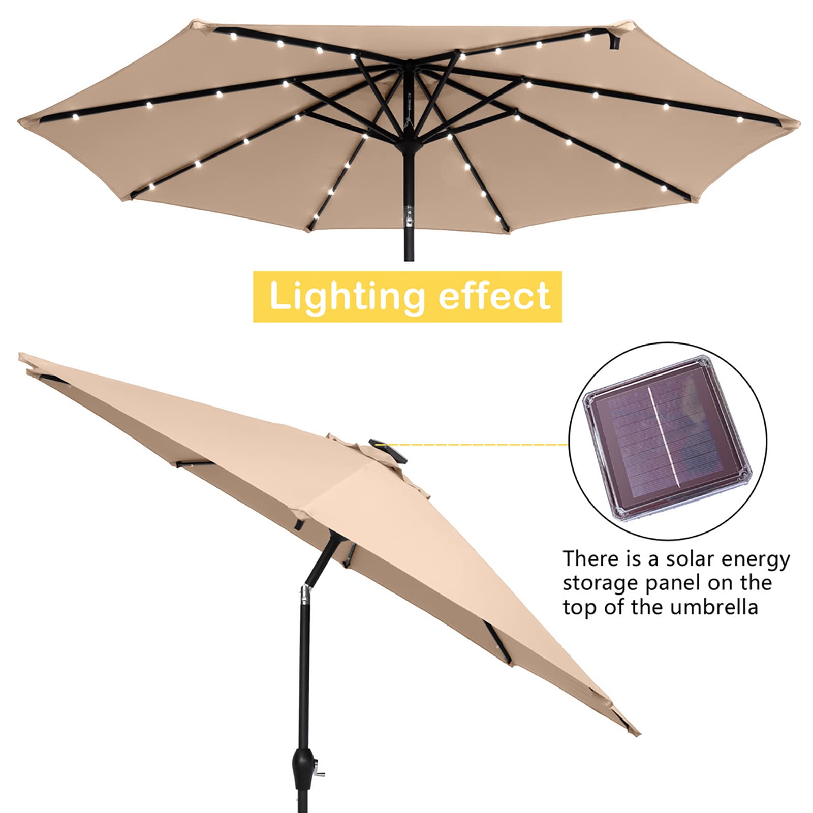 WHFTD 9FT Waterproof Folding Beach Umbrella - UV Protection Sunshade for Outdoor, Patio, Table, Pool & Picnic - Durable Polyester Fabric in Wine Red - Perfect for Beach, Backyard & Outdoor Dining