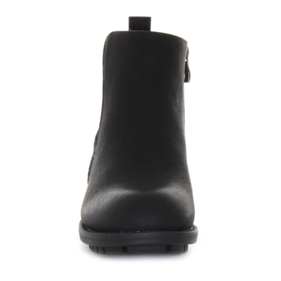 Wanderlust Women's Wide Fit Tierney Black Leather Boots - Comfortable & Stylish for Walking, Hiking & Outdoor Adventures