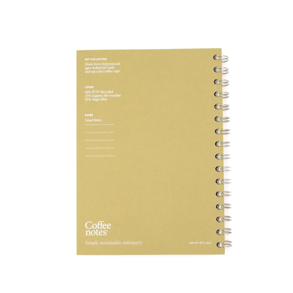 Coffeenotes Grande Wirebound Notebook - Olive Green Hardcover Journal for Writing, Notes & Planning - Perfect for Office, School & Creative Projects